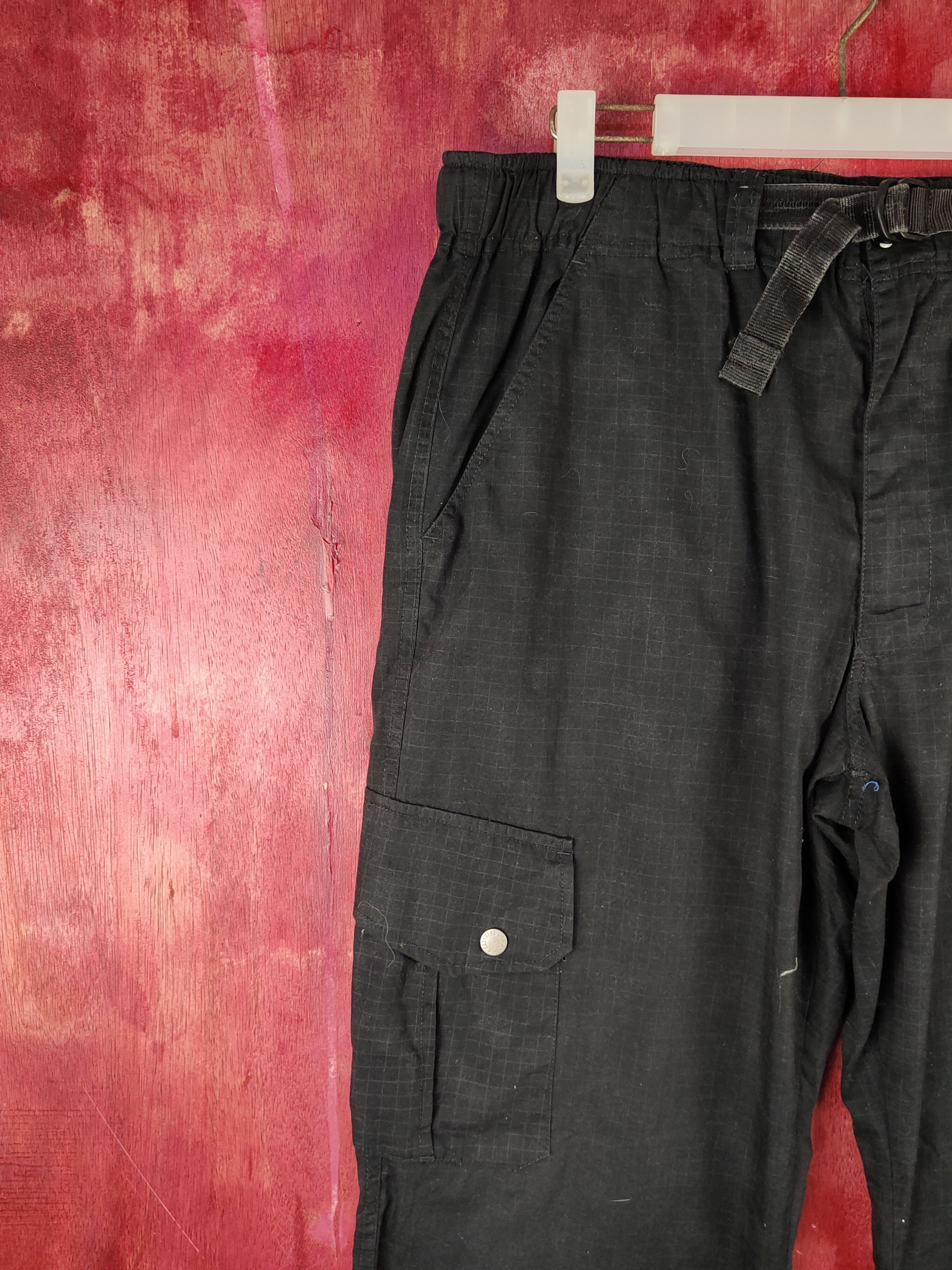 Japanese Brand DL Japan Black Multipocket Tactical Cargo Pants #S2048 Size US 36 / EU 52 - 3 Thumbnail