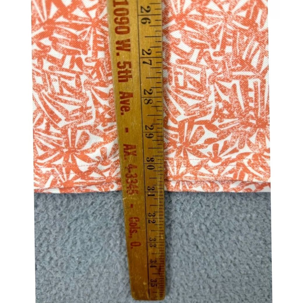 Vintage L.L. Bean Polo Shirt Mens Large Orange Geometric Traditional Fit Rugby Shirt Size US L / EU 52-54 / 3 - 6 Thumbnail