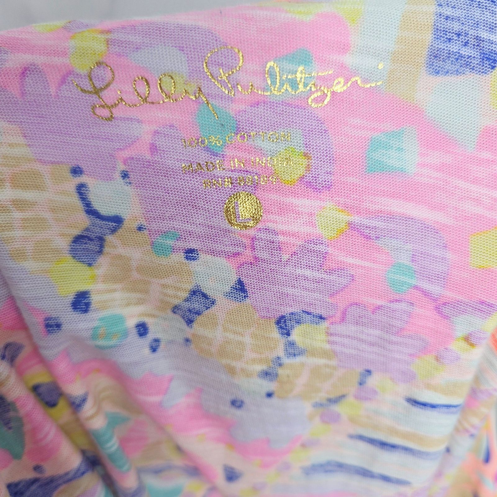 Lilly Pulitzer Lilly Pulitzer Multi Colored Auden Tank Top W Tassels Large Size L / US 10 / IT 46 - 2 Thumbnail