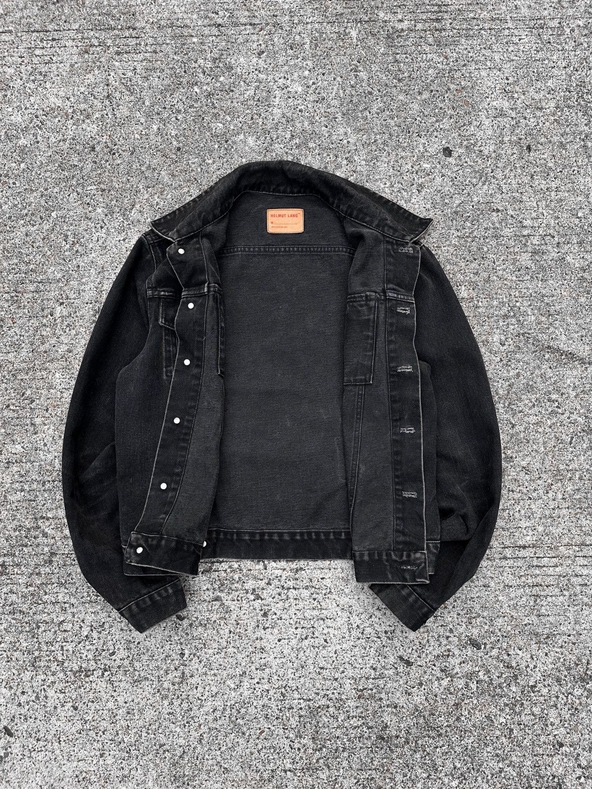 Helmut Lang Helmut Lang AW97 Faded Black Denim Jacket Size US M / EU 48-50 / 2 - 2 Thumbnail