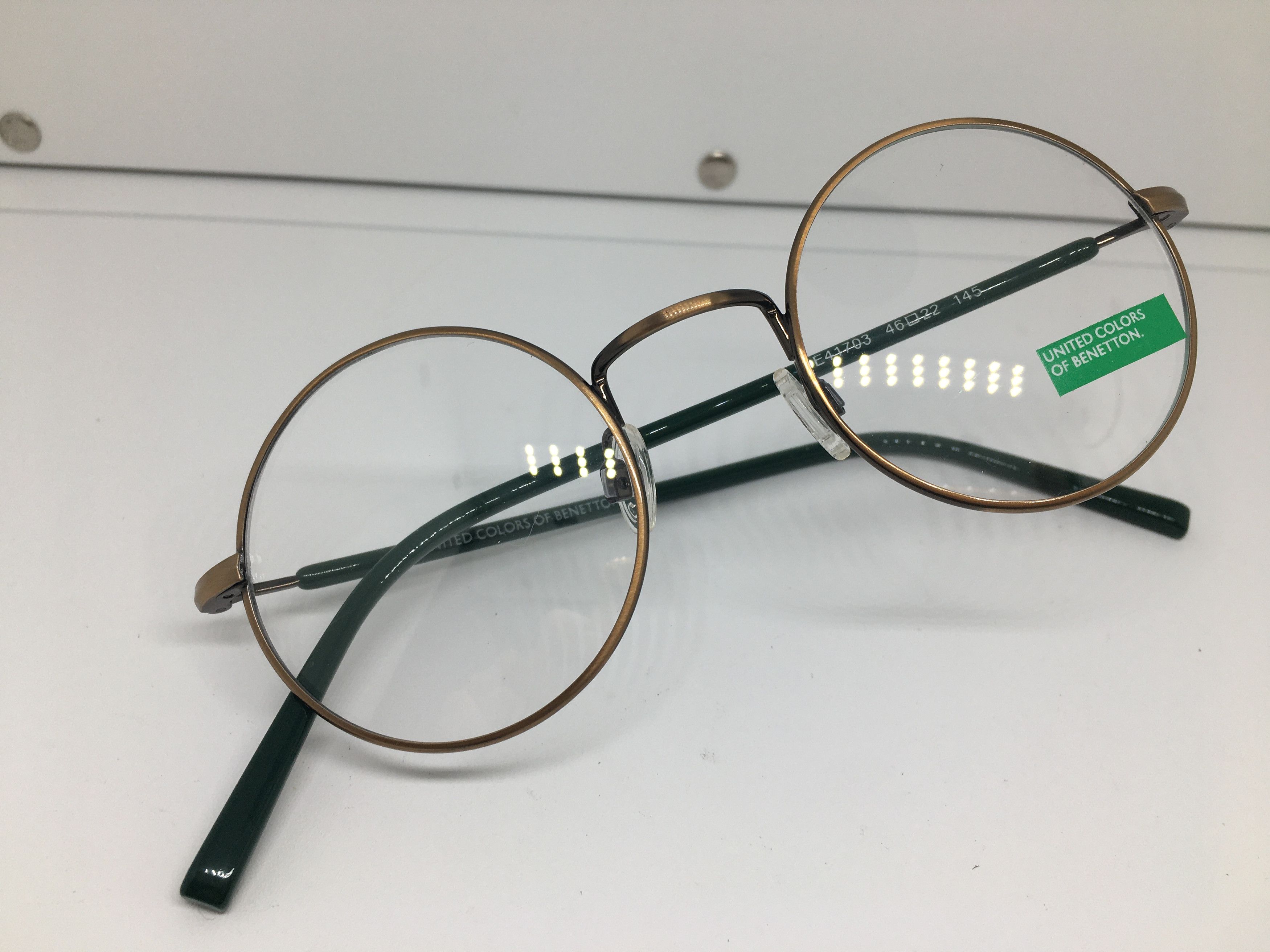 United Colors Of Benetton BENETTON BE41704 Brown Round Eyglasses Frame Size ONE SIZE - 5 Thumbnail