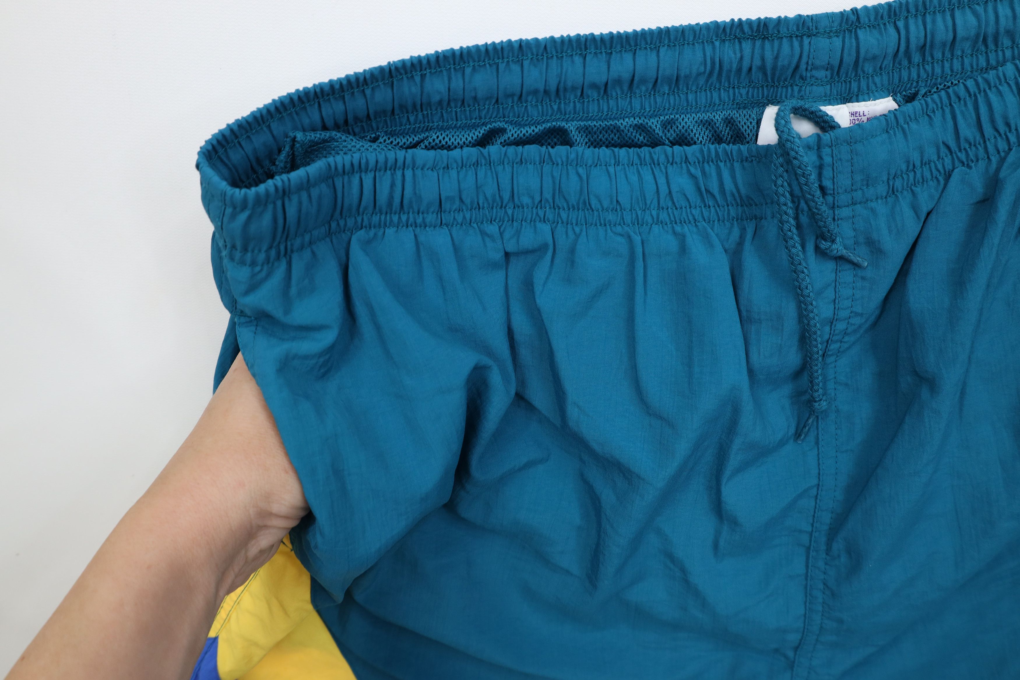 Vintage Vintage 90s Streetwear Block Lined Above Knee Shorts Trunks Size US 38 / EU 54 - 5 Thumbnail