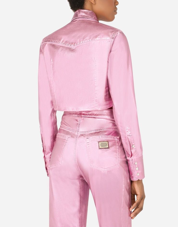 Dolce & Gabbana o1y0925 Solid Color Shirt in Pink Size XS / US 0-2 / IT 36-38 - 3 Thumbnail