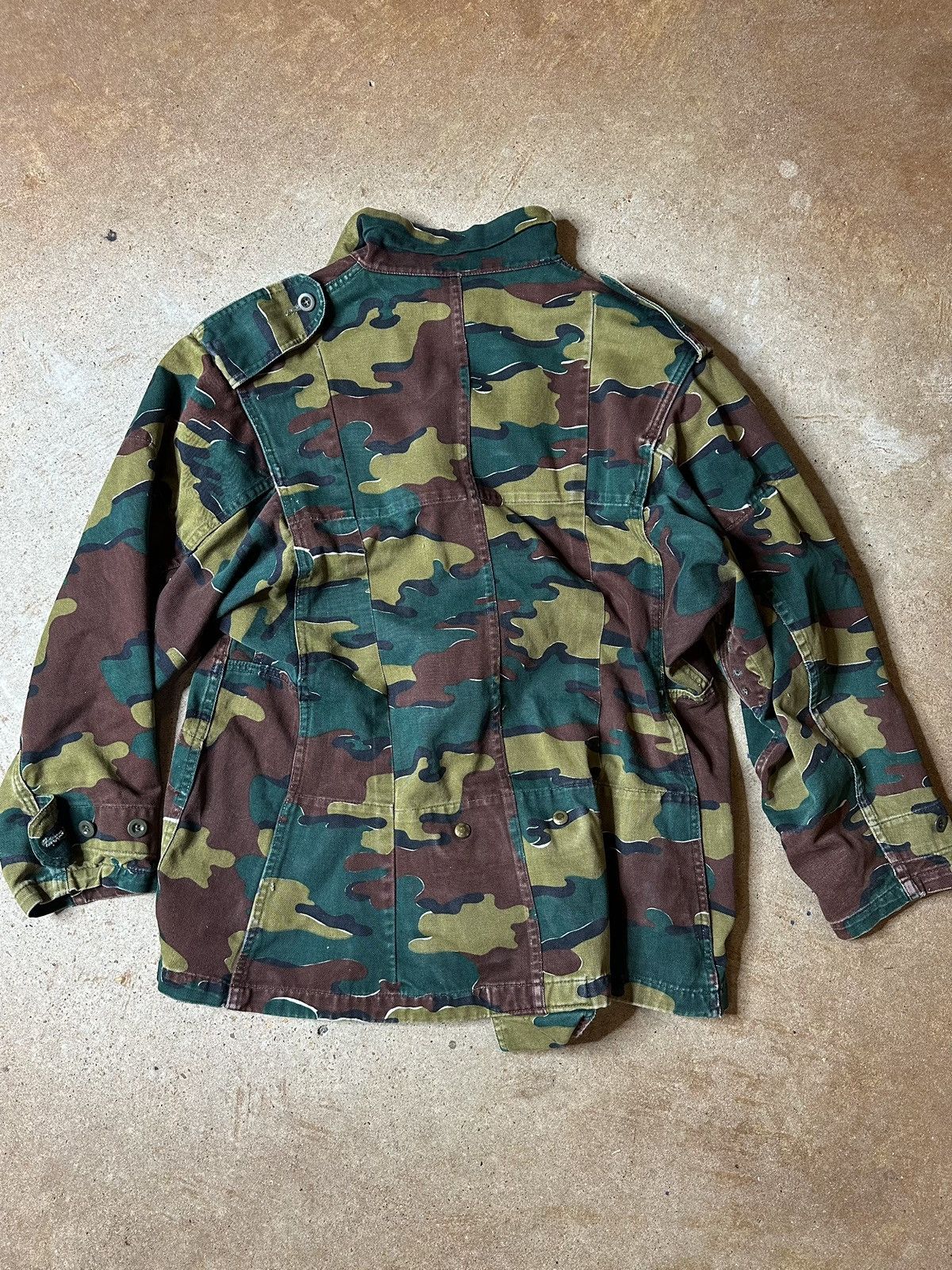 Vintage 1973 Dutch(?) Seyntex Paramilitary Camo Flight Jacket Size US M / EU 48-50 / 2 - 2 Thumbnail