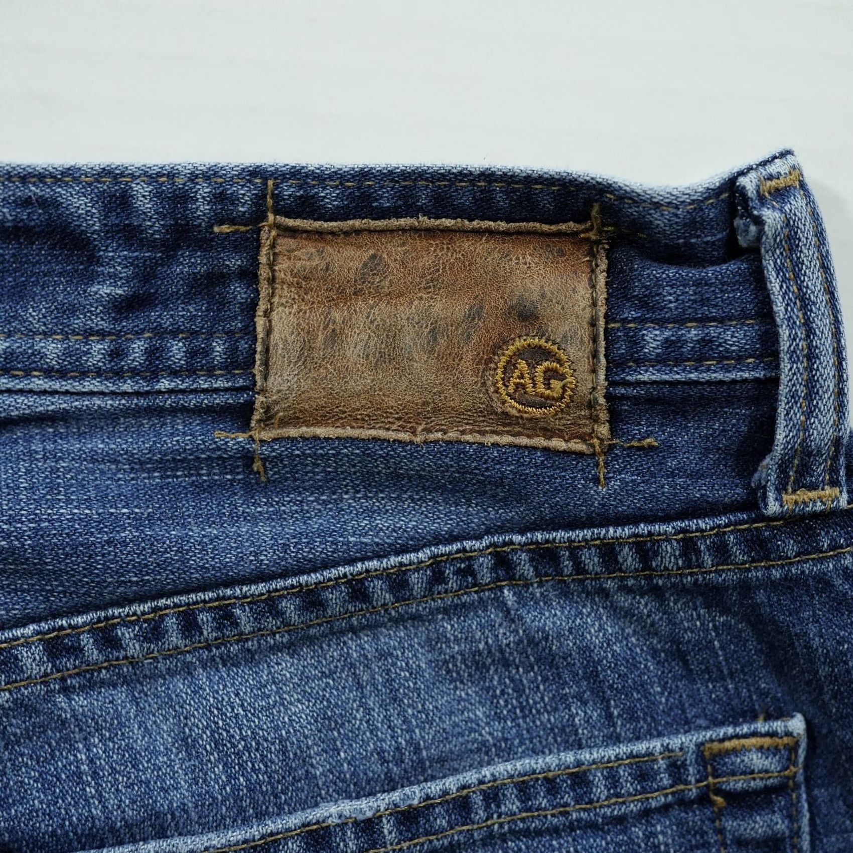Denime AG Adriano Goldschmied Jeans Mens Bootcut 29x32 The Fillmore Blue Denim 5-Pocket Regular Waist Cotton Jeans Size US 29 - 4 Thumbnail