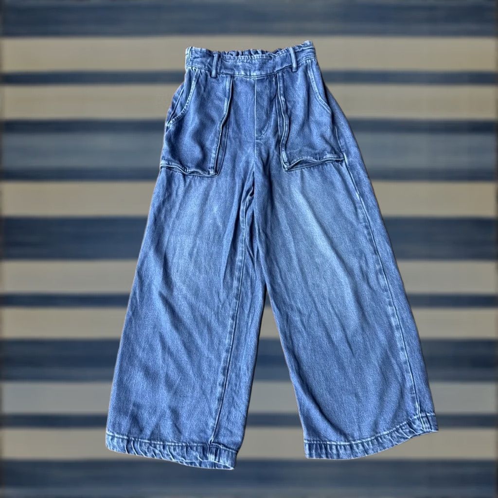 Young Fabulous & Broke VINTAGE Sadie Jeans Womens Small Baggy Wide Leg Pull On YFB Size 28" / US 6 / IT 42 - 1 Thumbnail