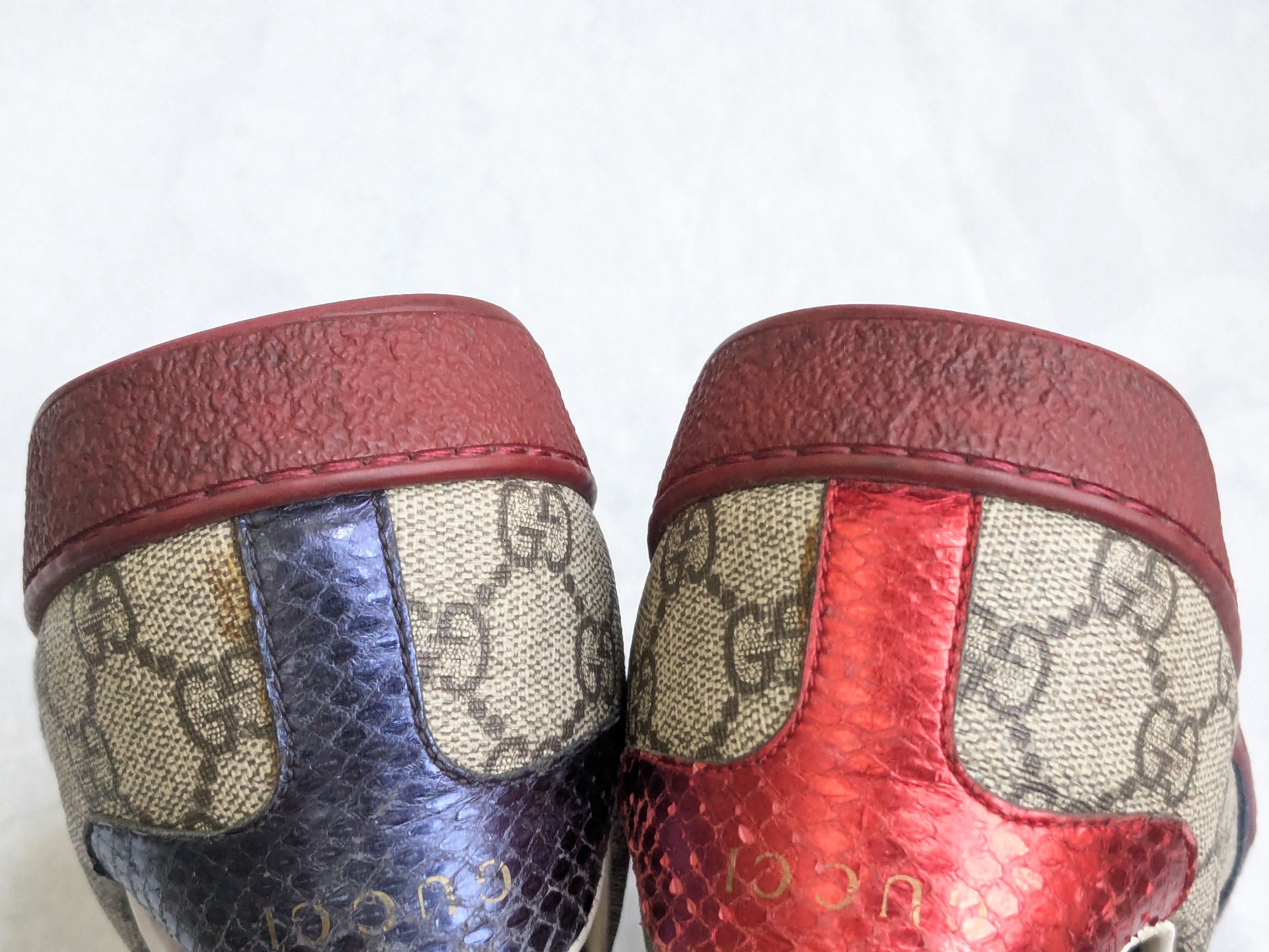 Gucci Gucci Ace Supreme Sneakers Red Monogram GG Logo 7 Size US 7 / EU 40 - 12 Thumbnail