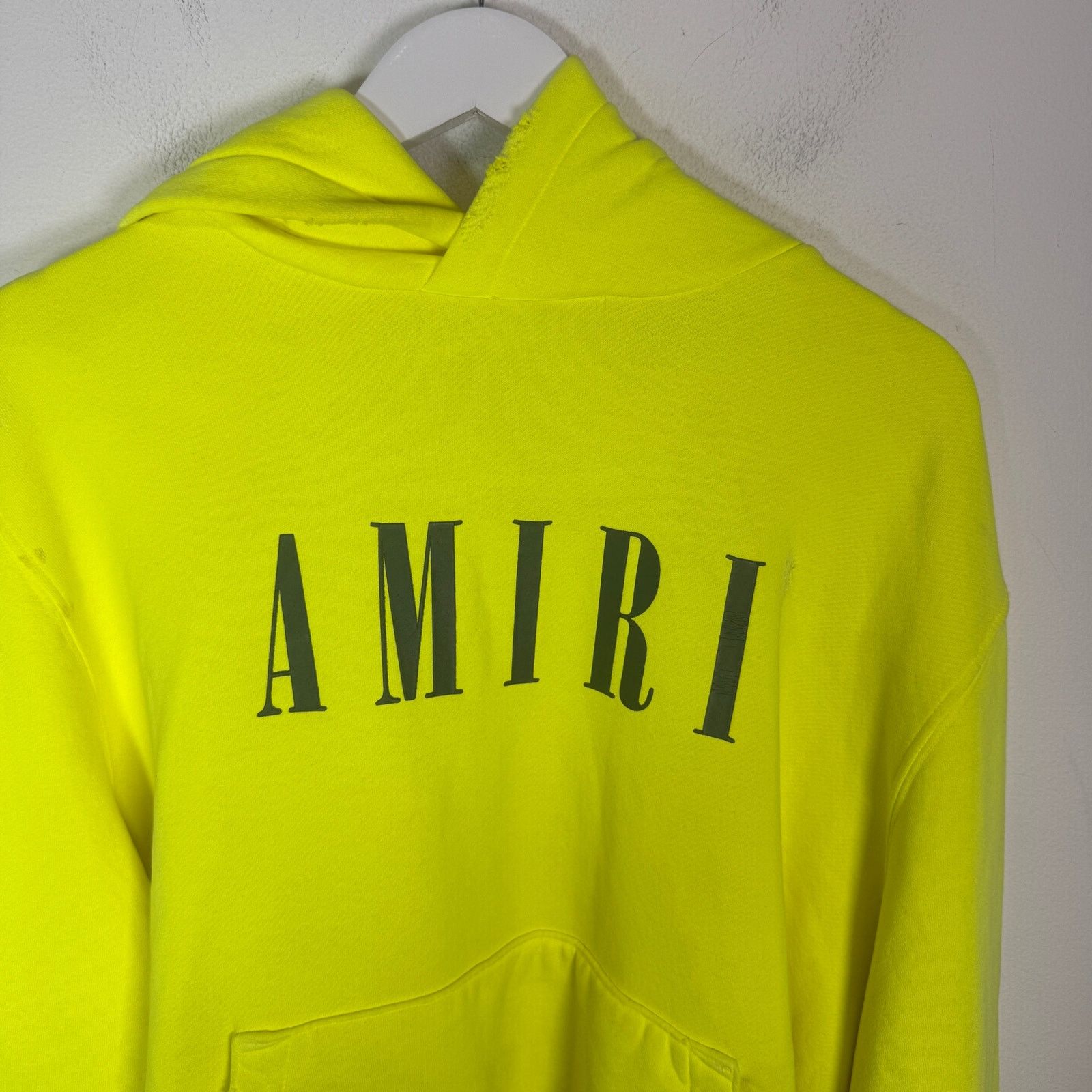 Amiri Amiri Neon Yellow Core Logo Hoodie Size M Size US L / EU 52-54 / 3 - 2 Thumbnail