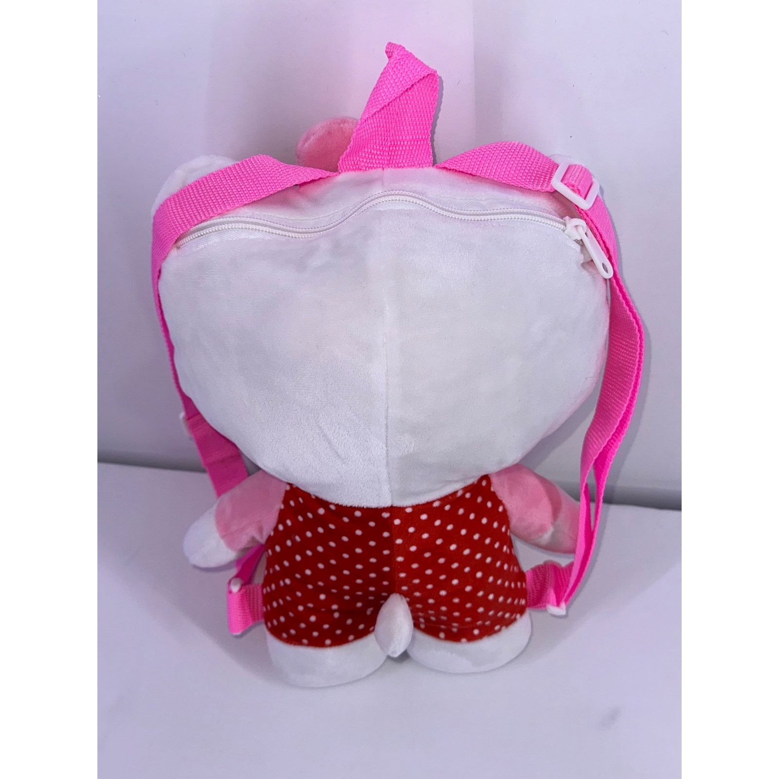 & Other Stories Hello Kitty Red Polka Dot Overall Backpack Plushie 14” Tall Size ONE SIZE - 5 Thumbnail