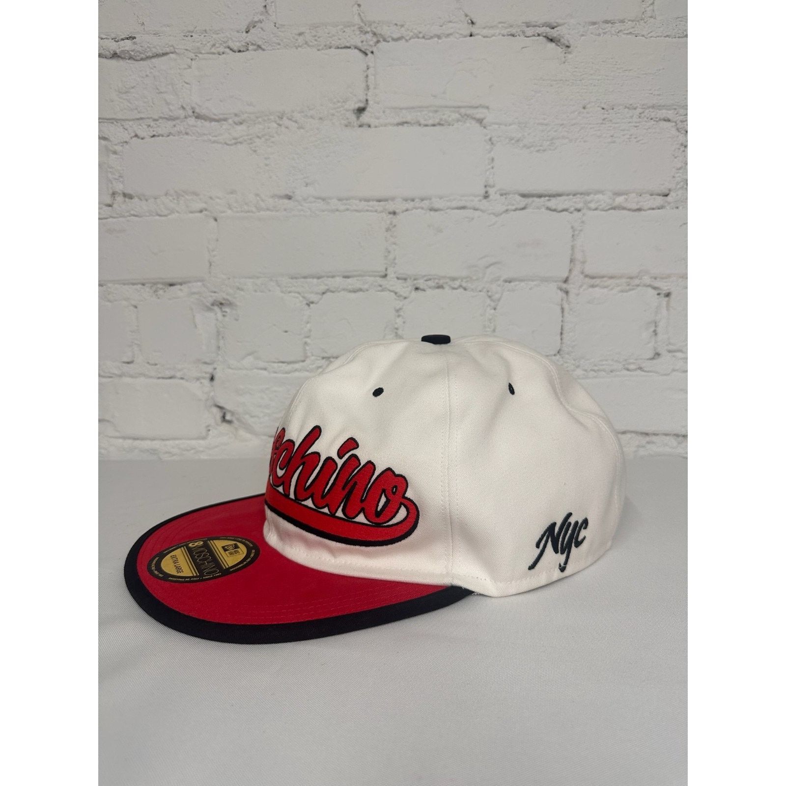 Moschino AW20 MOSCHINO Couture Jeremy Scott White Snapback Logo Hat Size ONE SIZE - 5 Thumbnail
