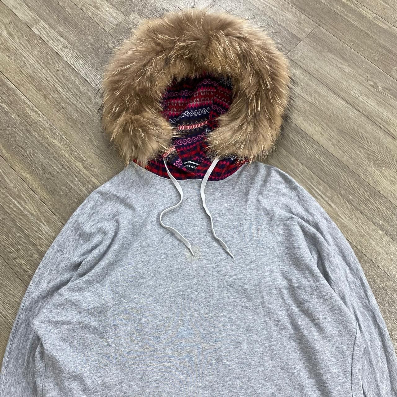 Issey Miyake Mercibeaucoup Navajo Fur Hoodie Size US L / EU 52-54 / 3 - 2 Thumbnail