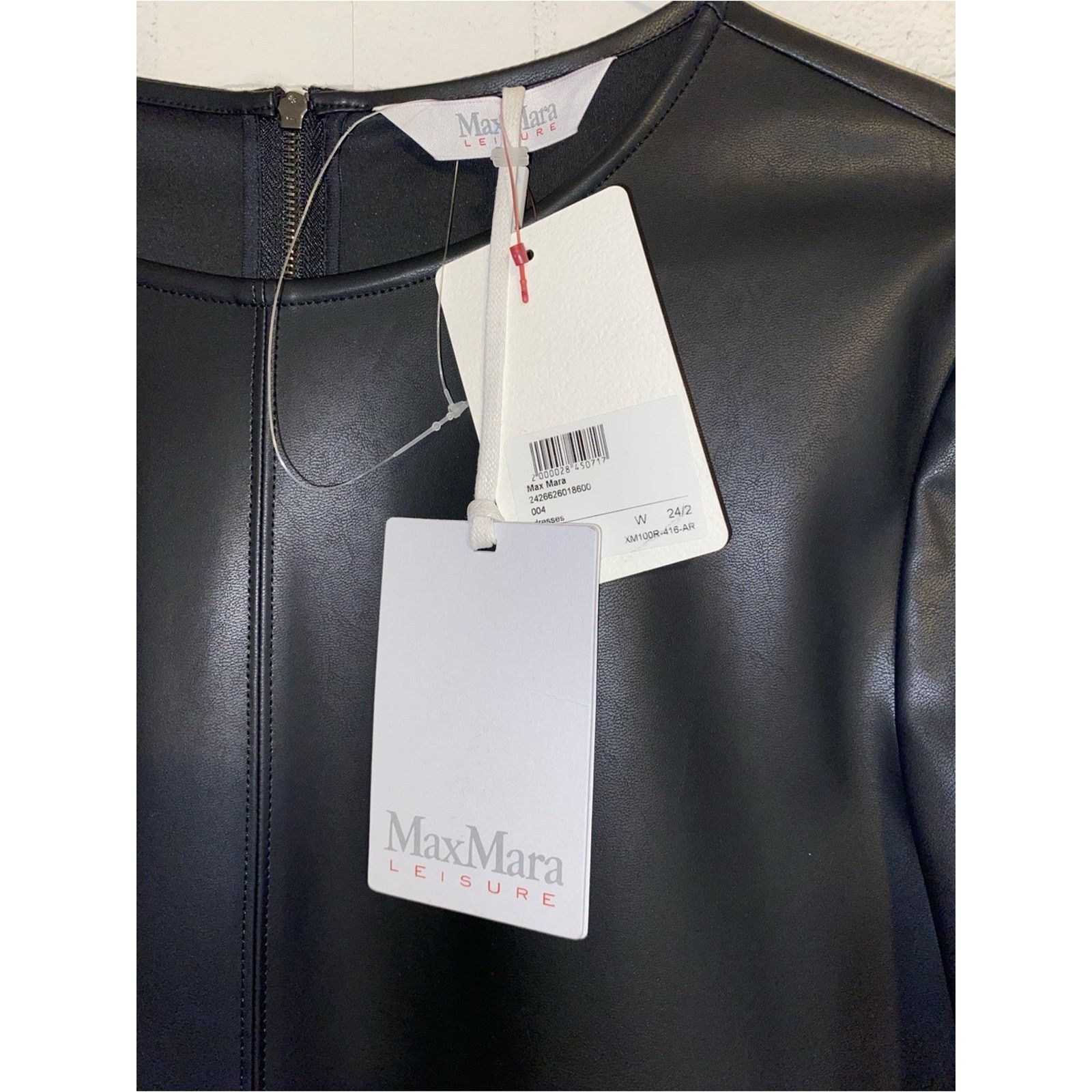 Max Mara NEW! $295 MaxMara Leisure Womens Pepe Faux Leather Dress L Size L / US 10 / IT 46 - 4 Thumbnail