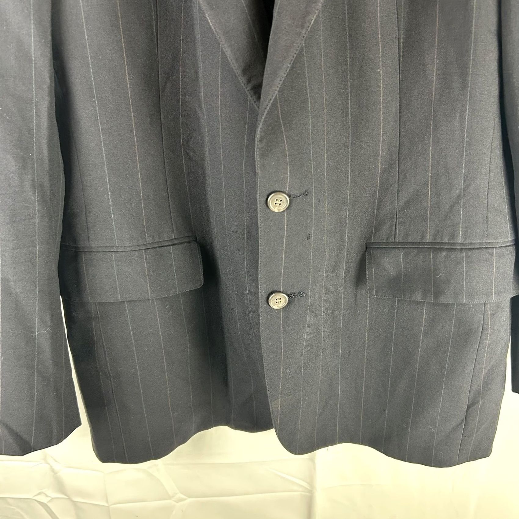 Ralph Lauren Vintage Ralph Lauren Polo University Club Suit Jacket Mens 42 Blue Wool 2 Button Notch Lapel 1990s Regular 2 Piece S Jacket Size US XL / EU 56 / 4 - 3 Thumbnail