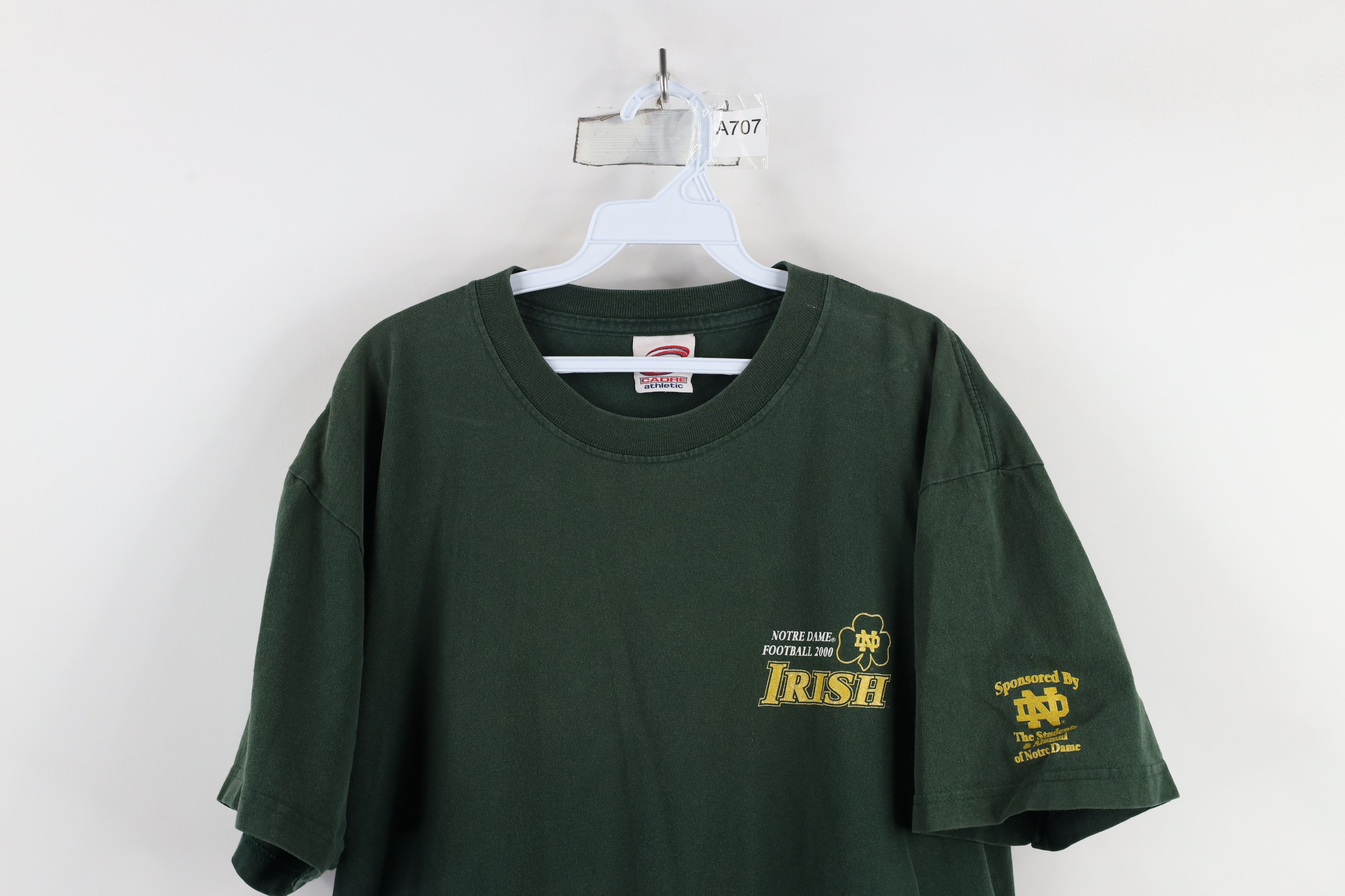 Vintage Vintage Y2K 2000 Dame University Football T-Shirt Green Size US XL / EU 56 / 4 - 2 Thumbnail