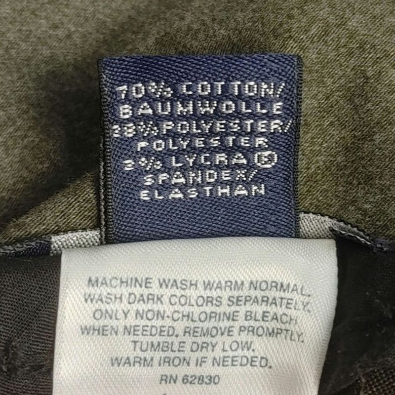 Lands' End Land's End Women's 12R Olive Green Straight Leg Dress Pants Size 36" / US 14 / IT 50 - 4 Thumbnail
