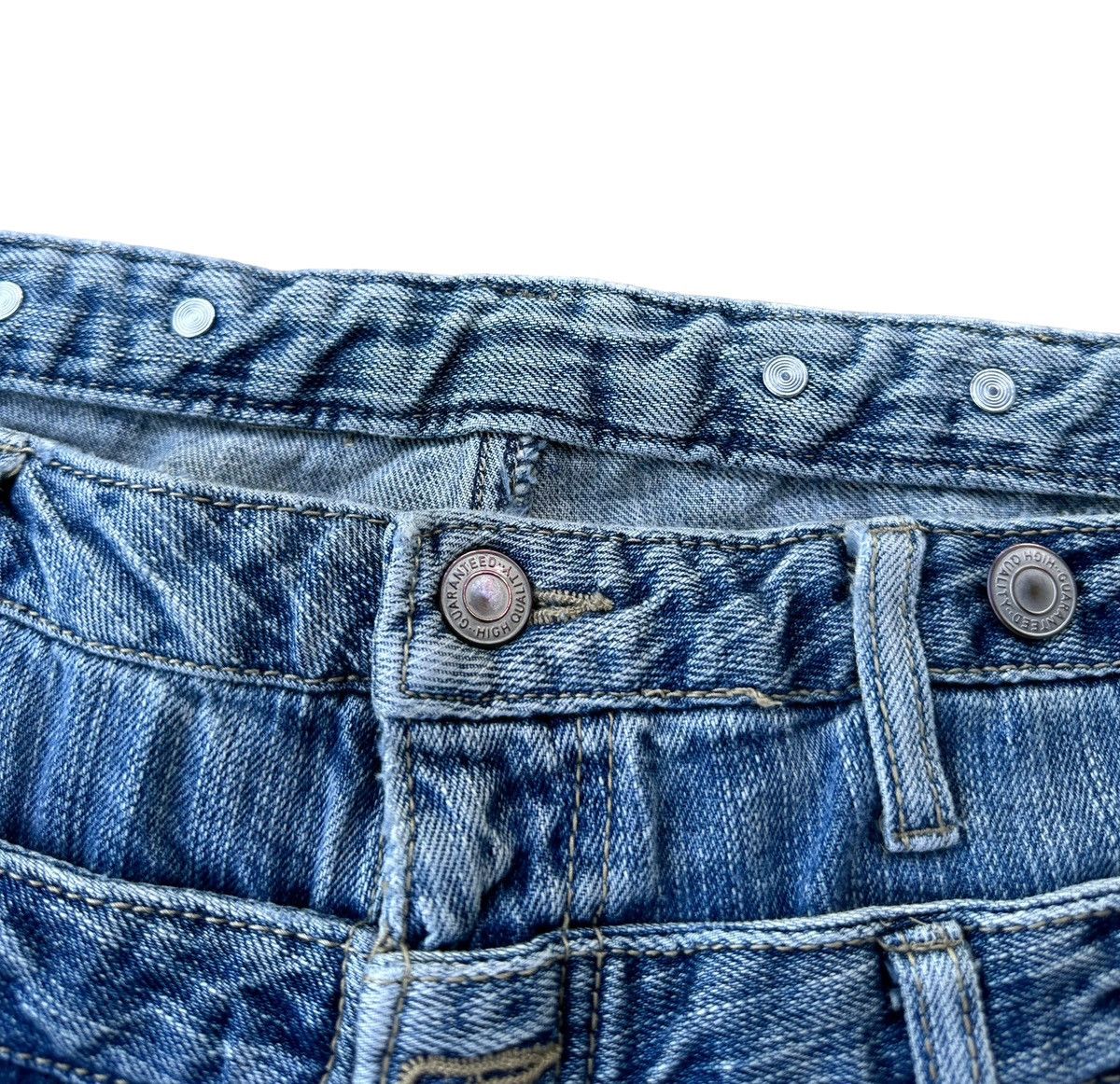 Japanese Brand double waist jeans Size US 32 / EU 48 - 2 Thumbnail
