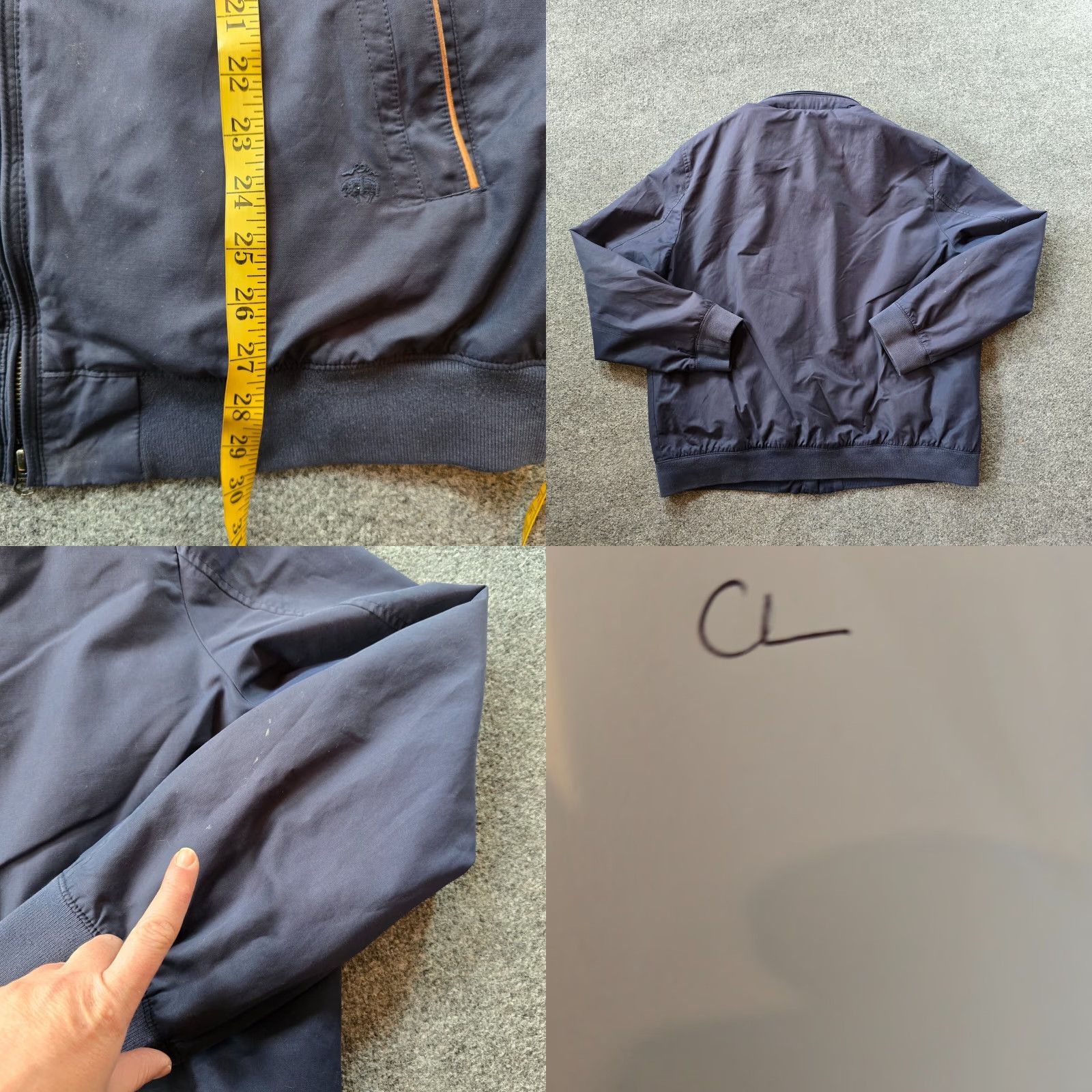 Brooks Brothers Brooks Brothers Jacket Mens 2XL Blue Nylon Hood Bomber Full Zip Classic Jacket Size US XXL / EU 58 / 5 - 8 Thumbnail