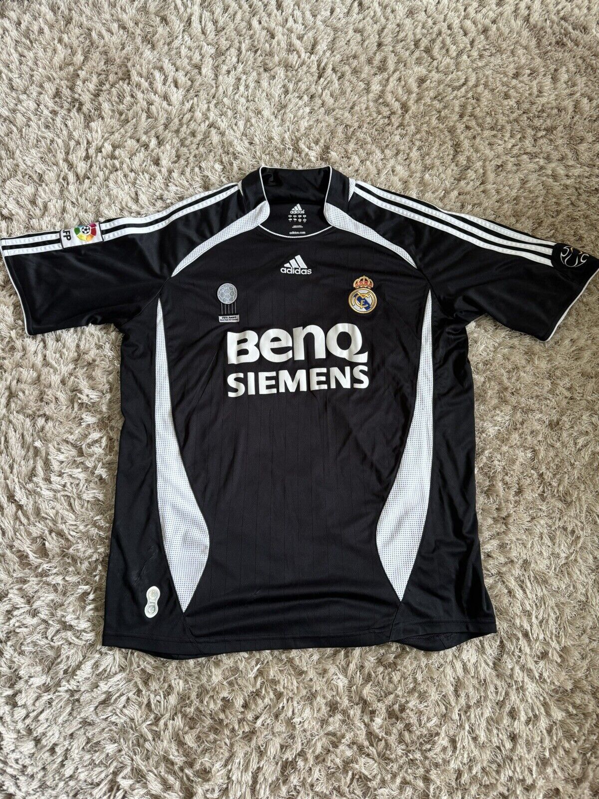 Adidas × Real Madrid Real Madrid 06/07 Black Away Shirt