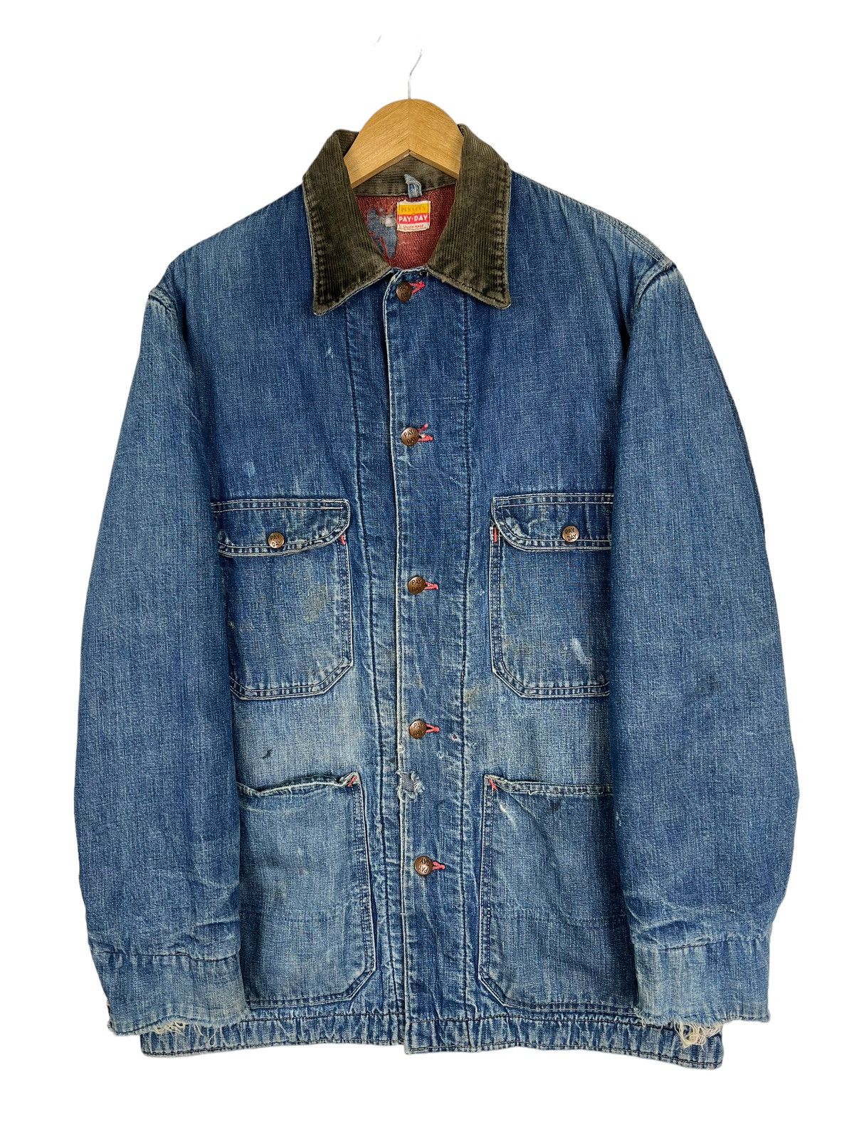 JCPenney 🔥 TRUE VINTAGE 1950s PAY DAY PENNY'S BLANKET CHORE JACKET Size US M / EU 48-50 / 2 - 7 Thumbnail