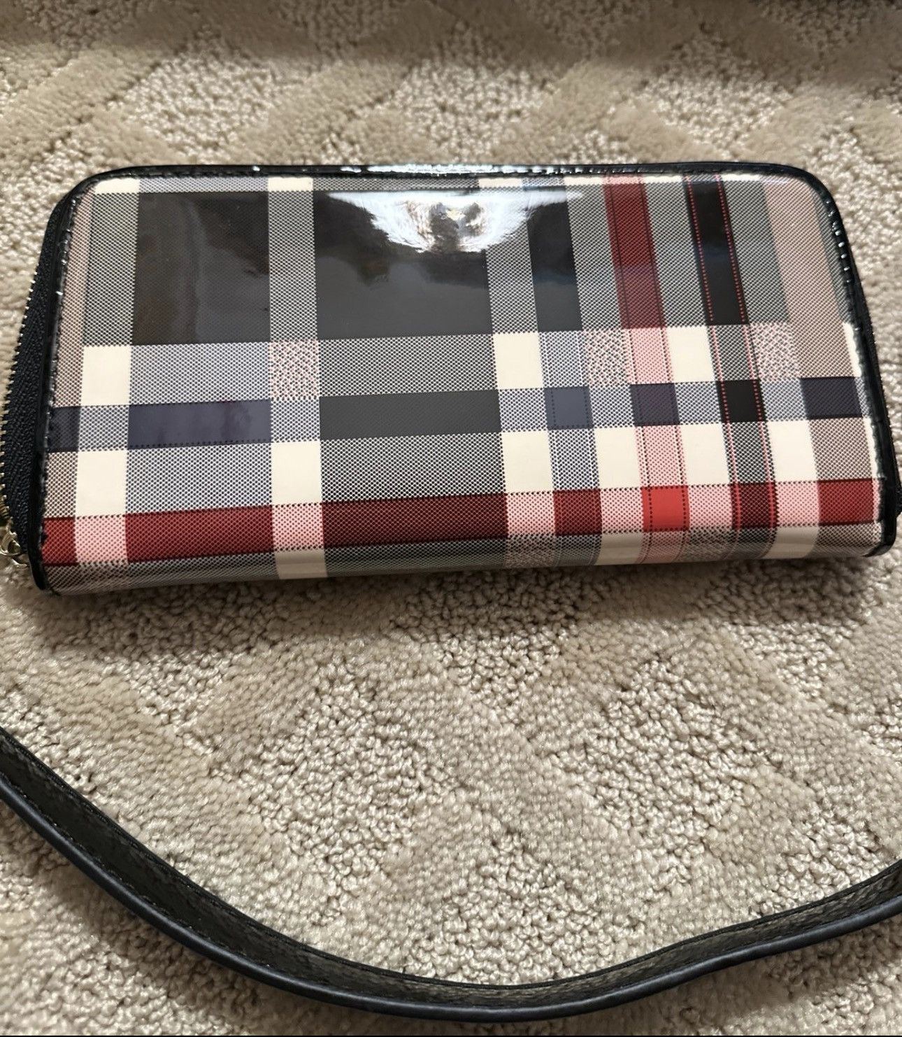 Other Plaid Glossy Design Purse Size ONE SIZE - 4 Thumbnail