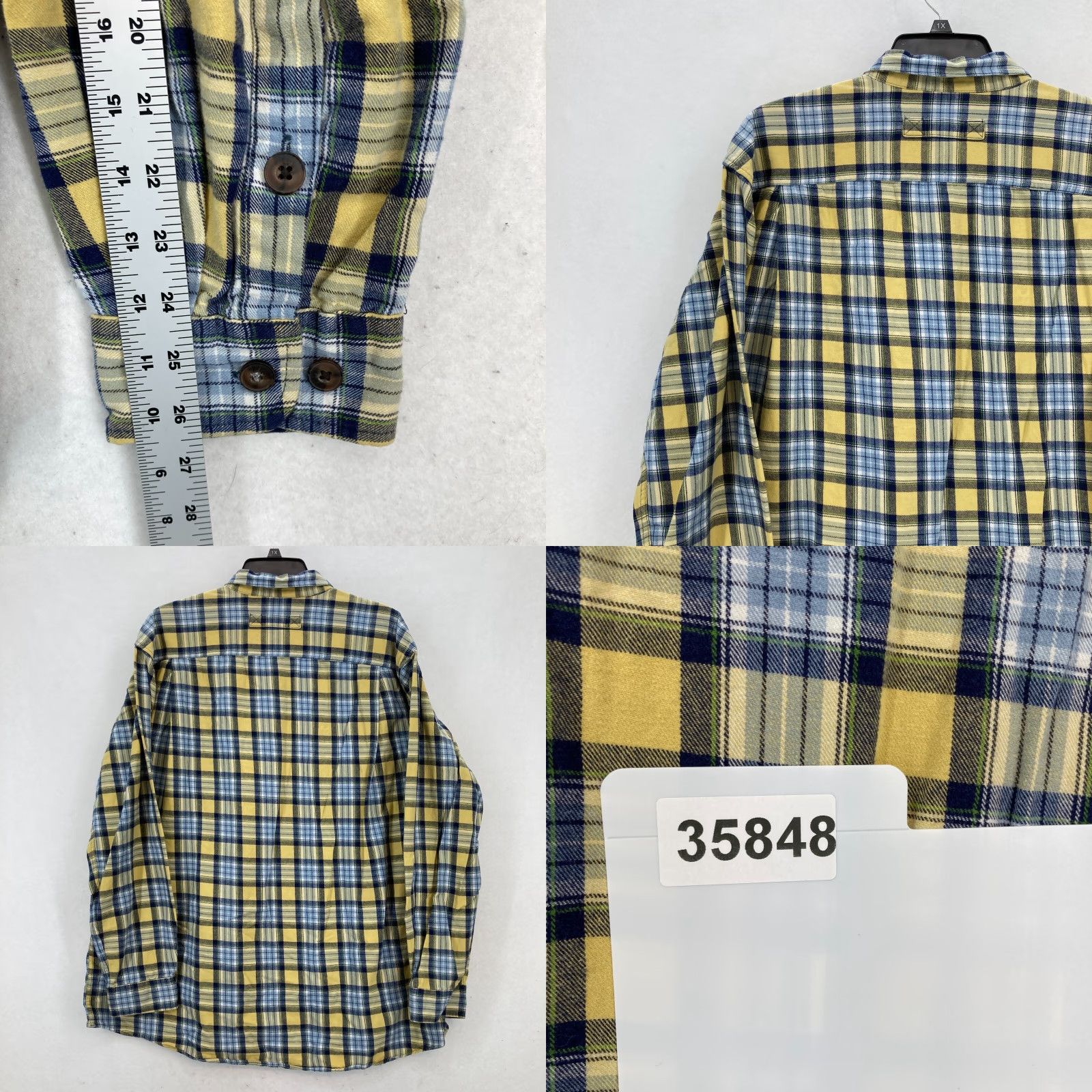 Vintage Duluth Free Swingin Flannel Shirt Mens 3XL Tall Yellow Plaid Button Down Relaxed Shirt Size US XXL / EU 58 / 5 - 8 Thumbnail
