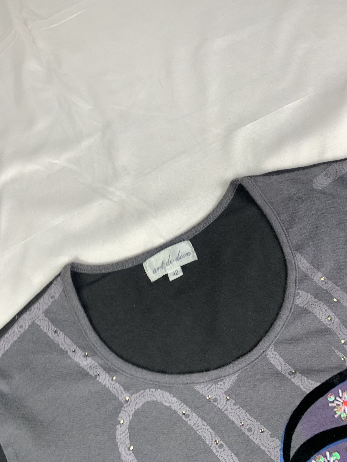 Japanese Brand 2000s art de dion Japan Girl Velvet Print Graphic Top Size L / US 10 / IT 46 - 10 Thumbnail