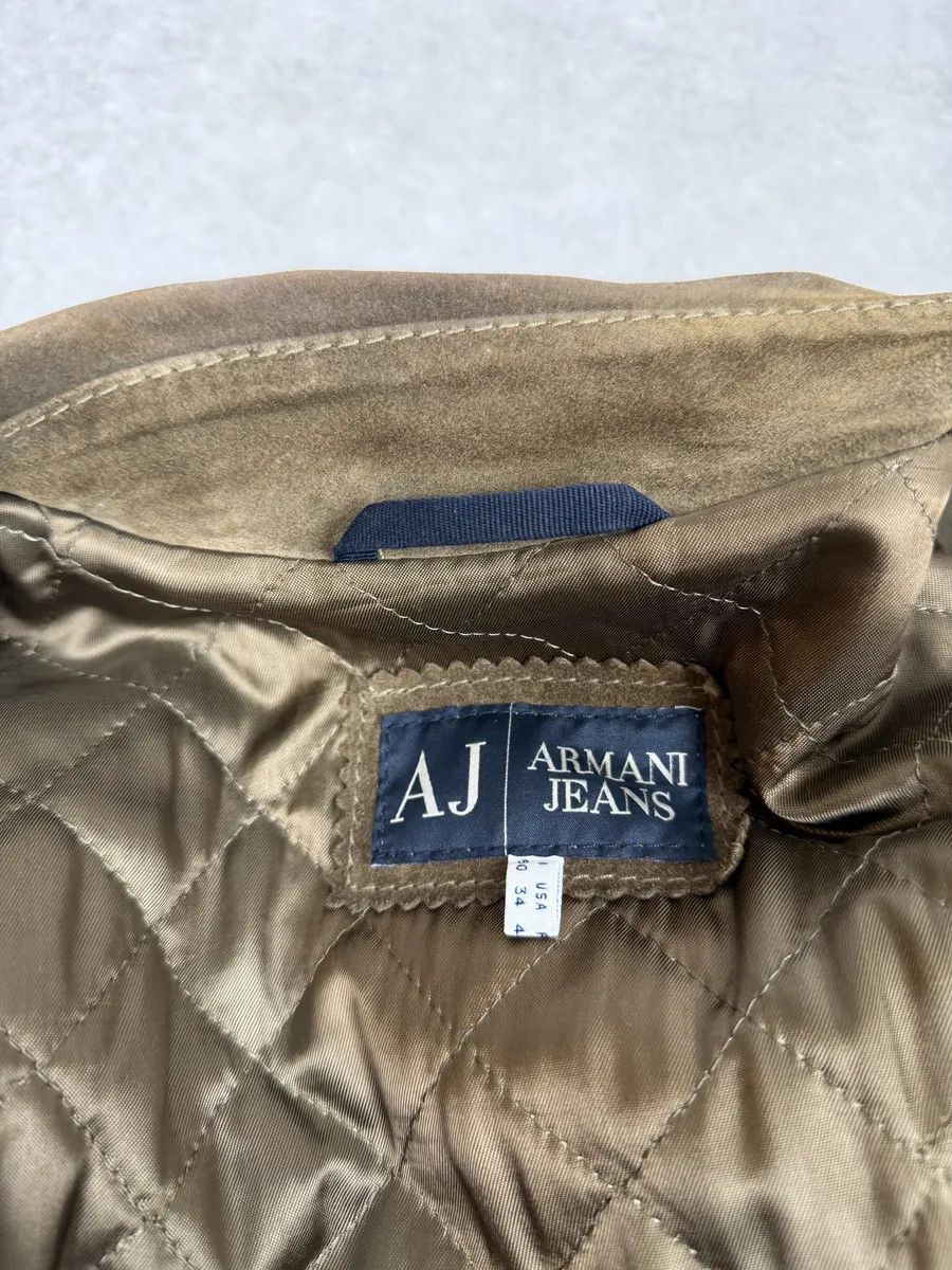 Armani 2000s Armani Beige Suede Leather Perfecto Jacket Size US M / EU 48-50 / 2 - 11 Thumbnail