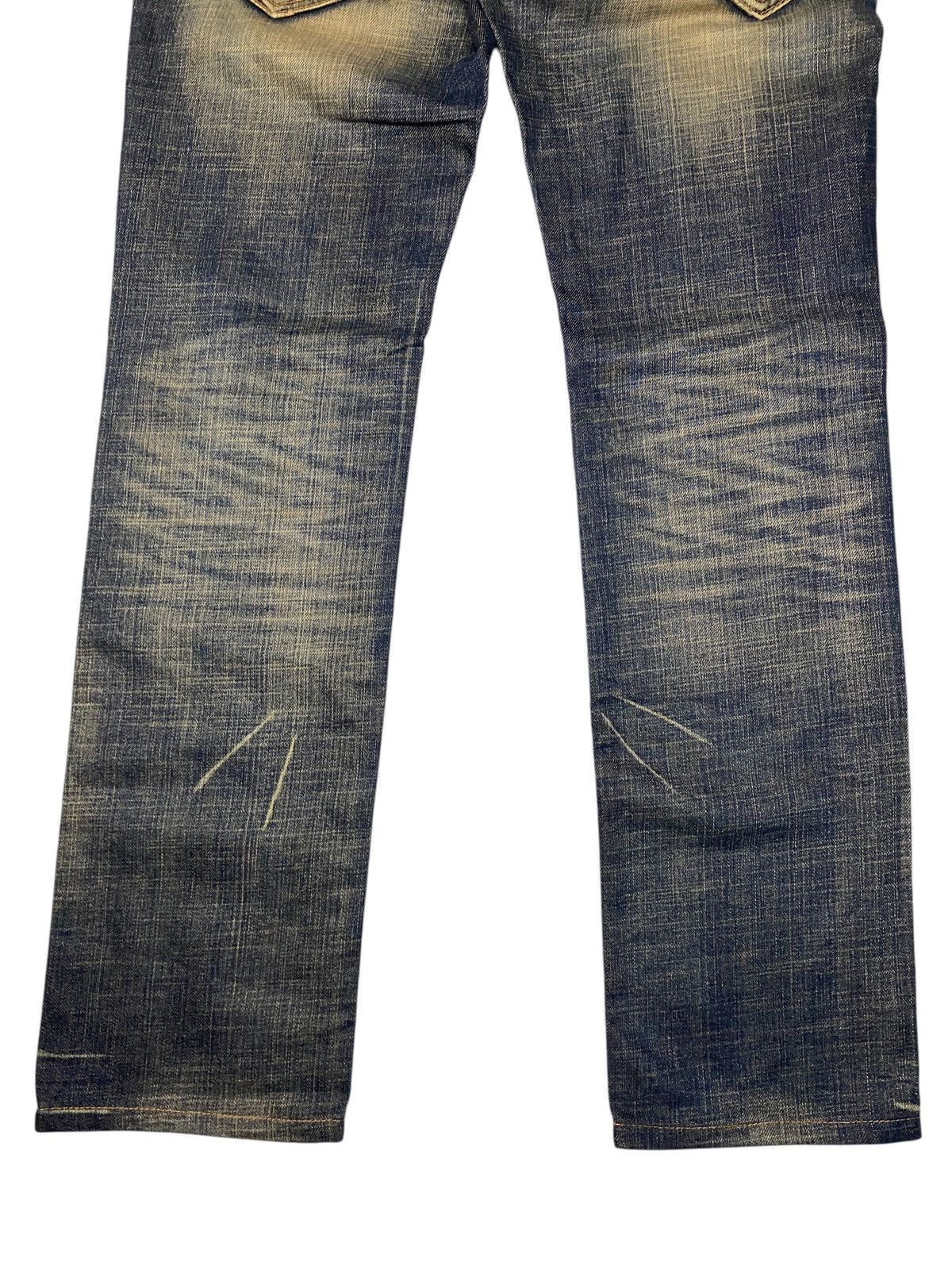 If Six Was Nine 2000's Husky Mudwash Clawmark 2 Style Jeans Size US 31 - 14 Thumbnail