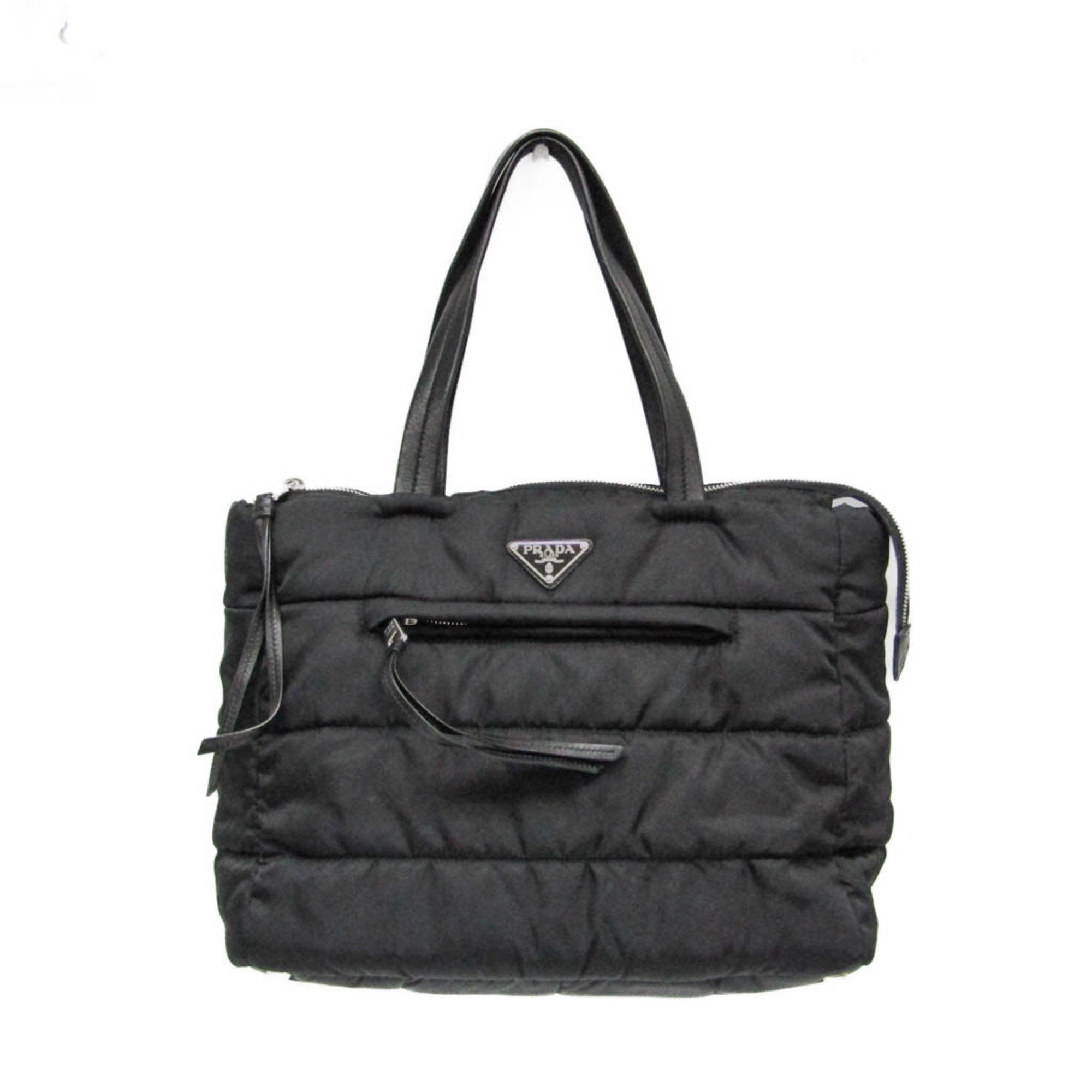 Prada Prada TESSUTO BOMBER 1BG059 Women's Nylon Handbag Black Size ONE SIZE - 1 Thumbnail