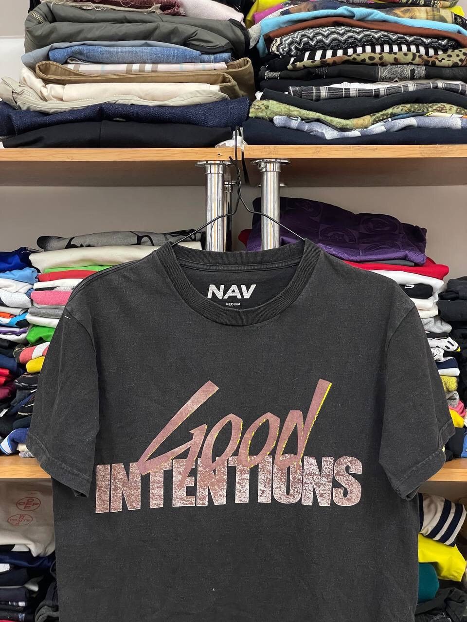 Nav x VLONE Good outlets Intentions Doves Hip Hop Rap Tour Merch Tee in White XL