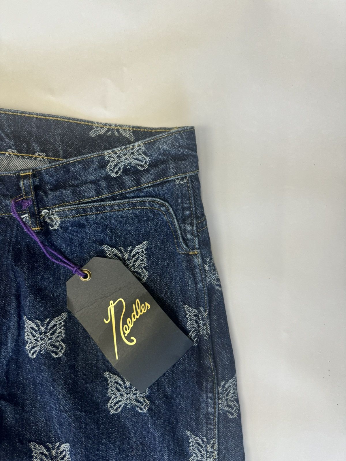 Needles Needles Embroidered Butterfly Jean Size US 30 / EU 46 - 2 Thumbnail