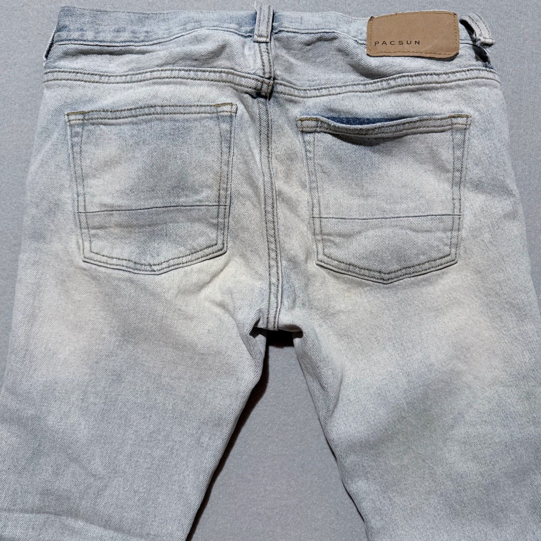 Pacsun PacSun Jeans Women's Light Wash Denim Low Rise Distressed Skinny Fit- 29x30 Size 29" - 4 Thumbnail