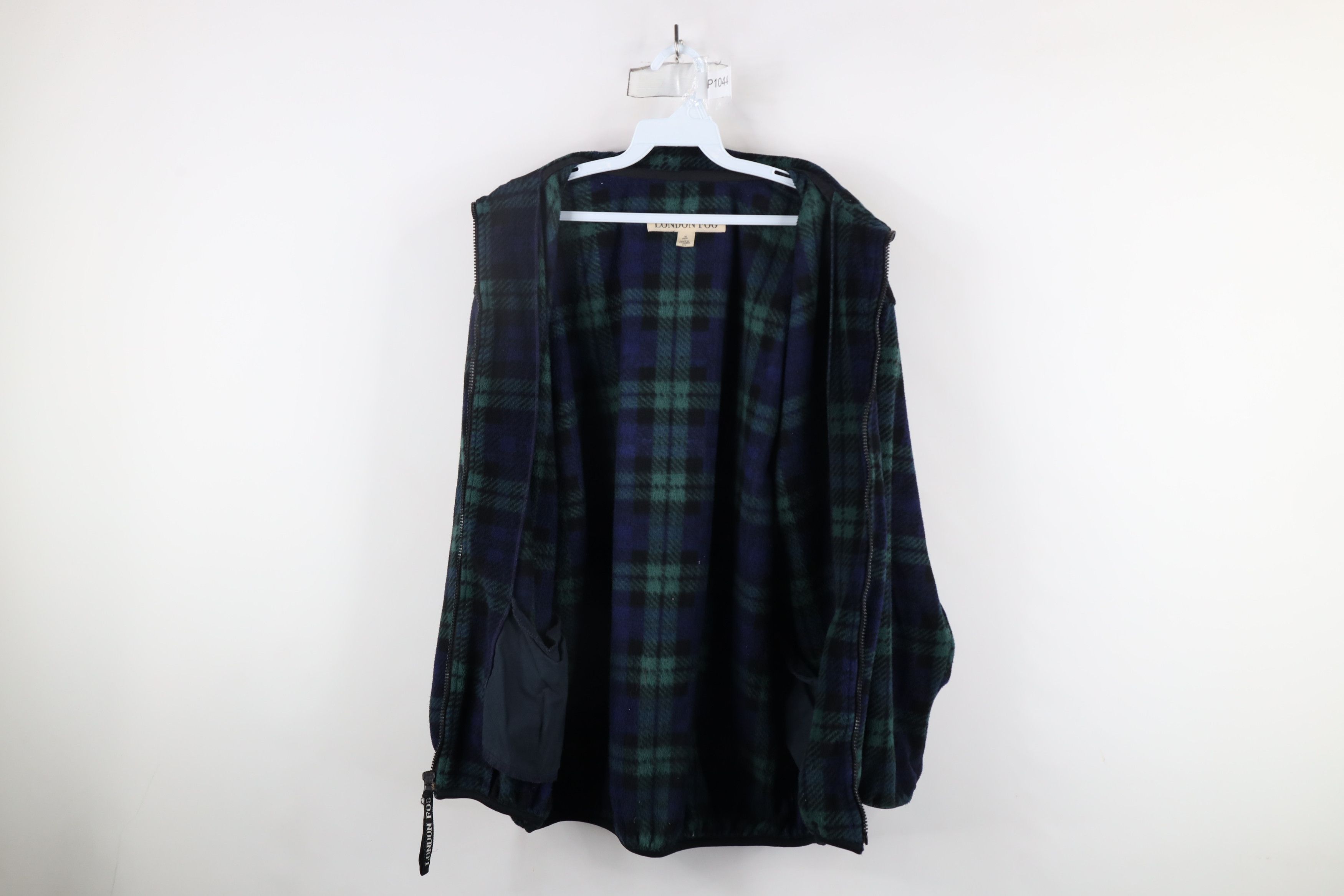 Vintage Vintage 90s Streetwear Checkered Full Zip Fleece Jacket Size US M / EU 48-50 / 2 - 7 Thumbnail