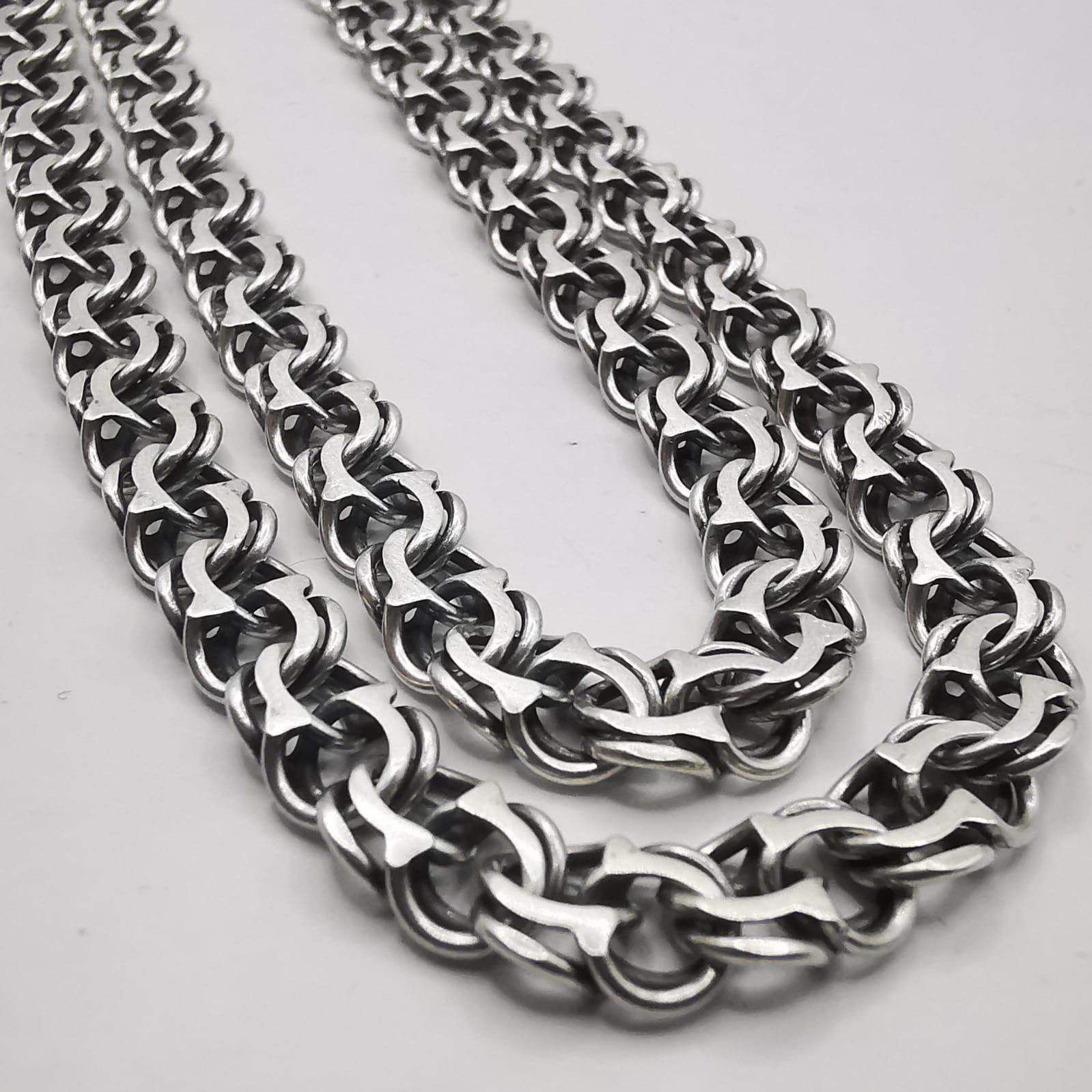 Sterling Silver Vintage Jewelry Chain, 925 Sterling Silver, Signed 23.82g Size ONE SIZE - 2 Thumbnail