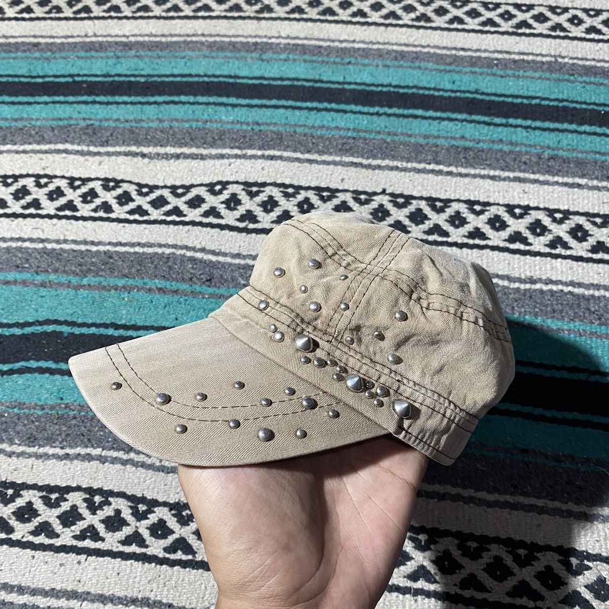 If Six Was Nine × Japanese Brand × Le Grande Bleu (L.G.B.) Unknown Y2K Studded Patrol Cap Size ONE SIZE - 5 Thumbnail