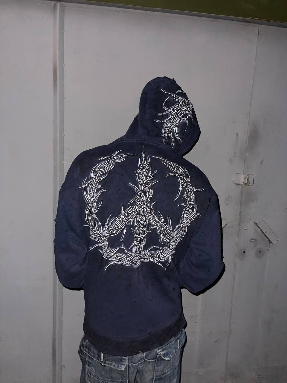 Affliction distressed neotribal cyber vibe hoodie Size US L / EU 52-54 / 3 - 4 Thumbnail