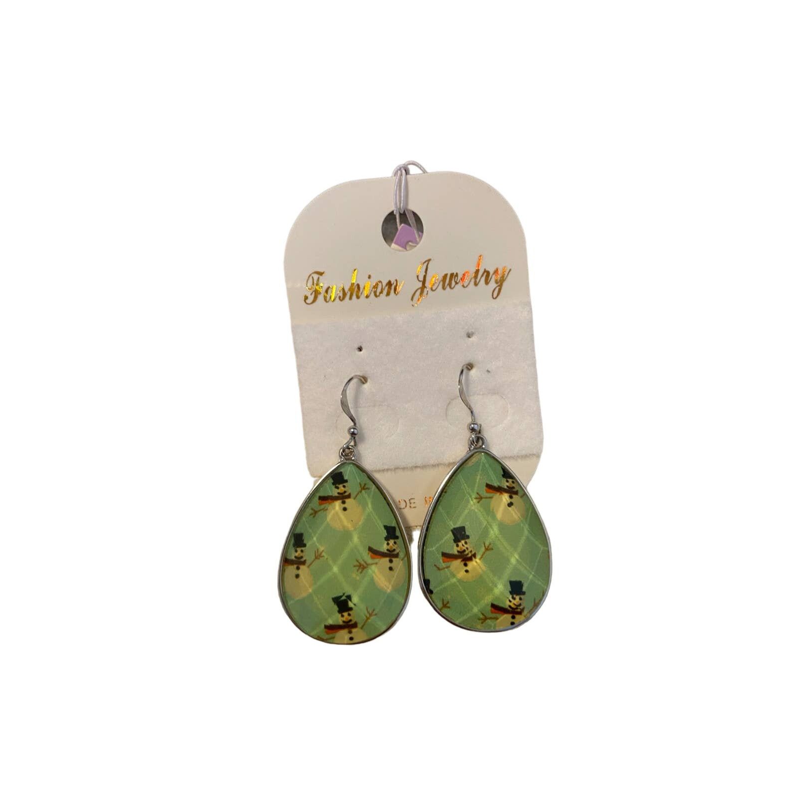 Other snowman earrings teardrop Size ONE SIZE - 1 Thumbnail