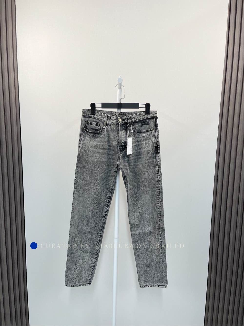 Saint Laurent Paris Washed Gray Denim Jeans in Size 30 Size US 30 / EU 46 - 1 Thumbnail