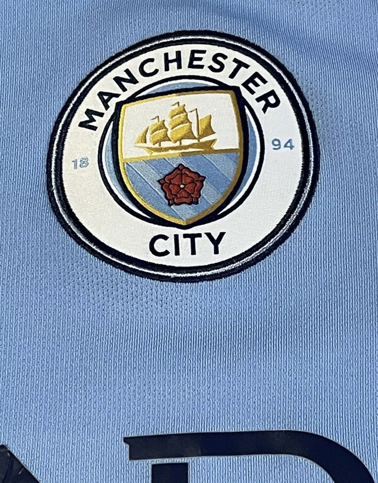 Nike Nike Manchester City Soccer Jersey Men’s Large Blue Shirt Size US L / EU 52-54 / 3 - 7 Thumbnail