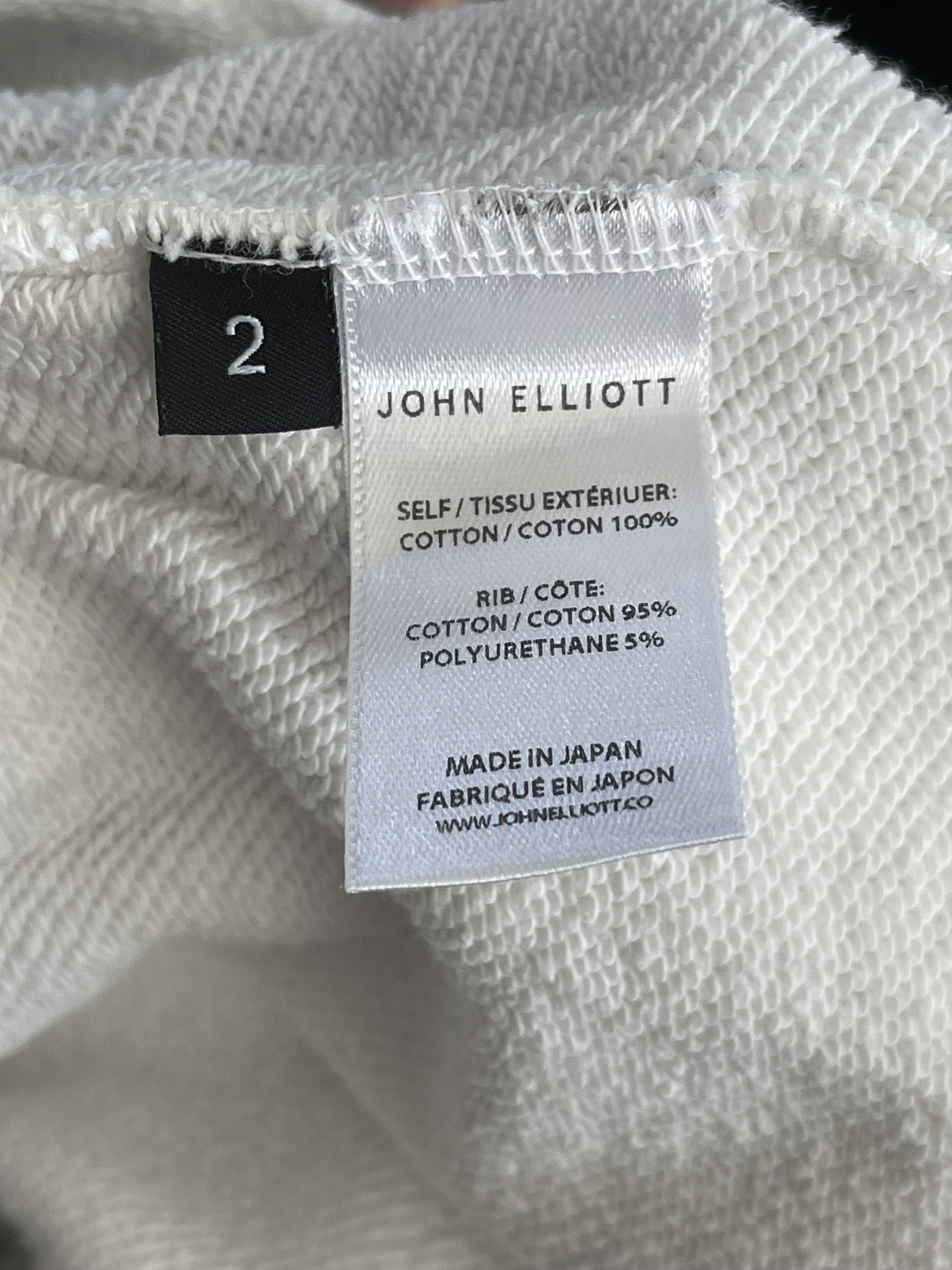 John Elliott John Elliott S/S 19' White Marble Sweat Shorts Size US 32 / EU 48 - 8 Thumbnail