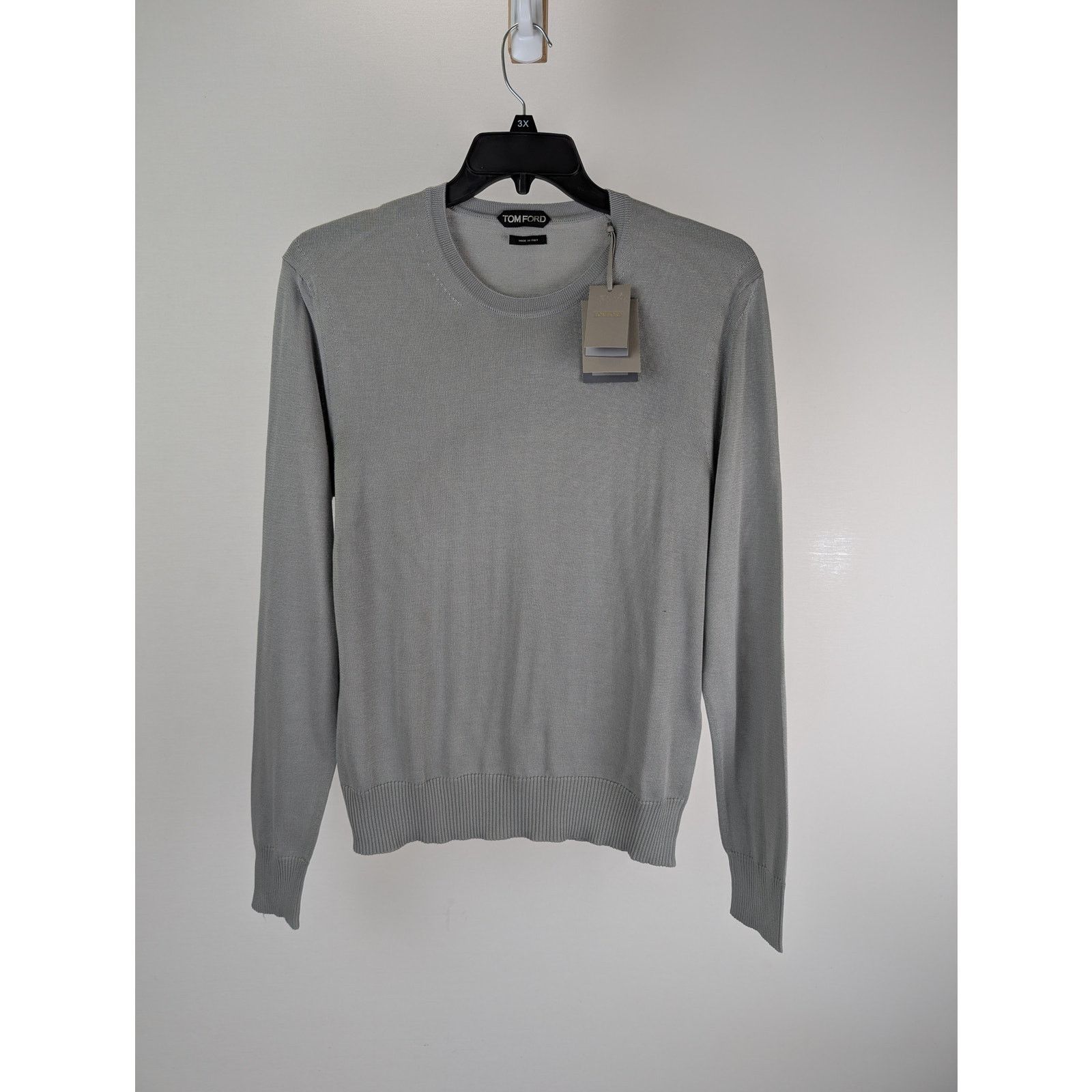 Tom Ford o1rshd1 Knitwear Crewneck Sweatshirt in Grey Size US L / EU 52-54 / 3 - 6 Thumbnail