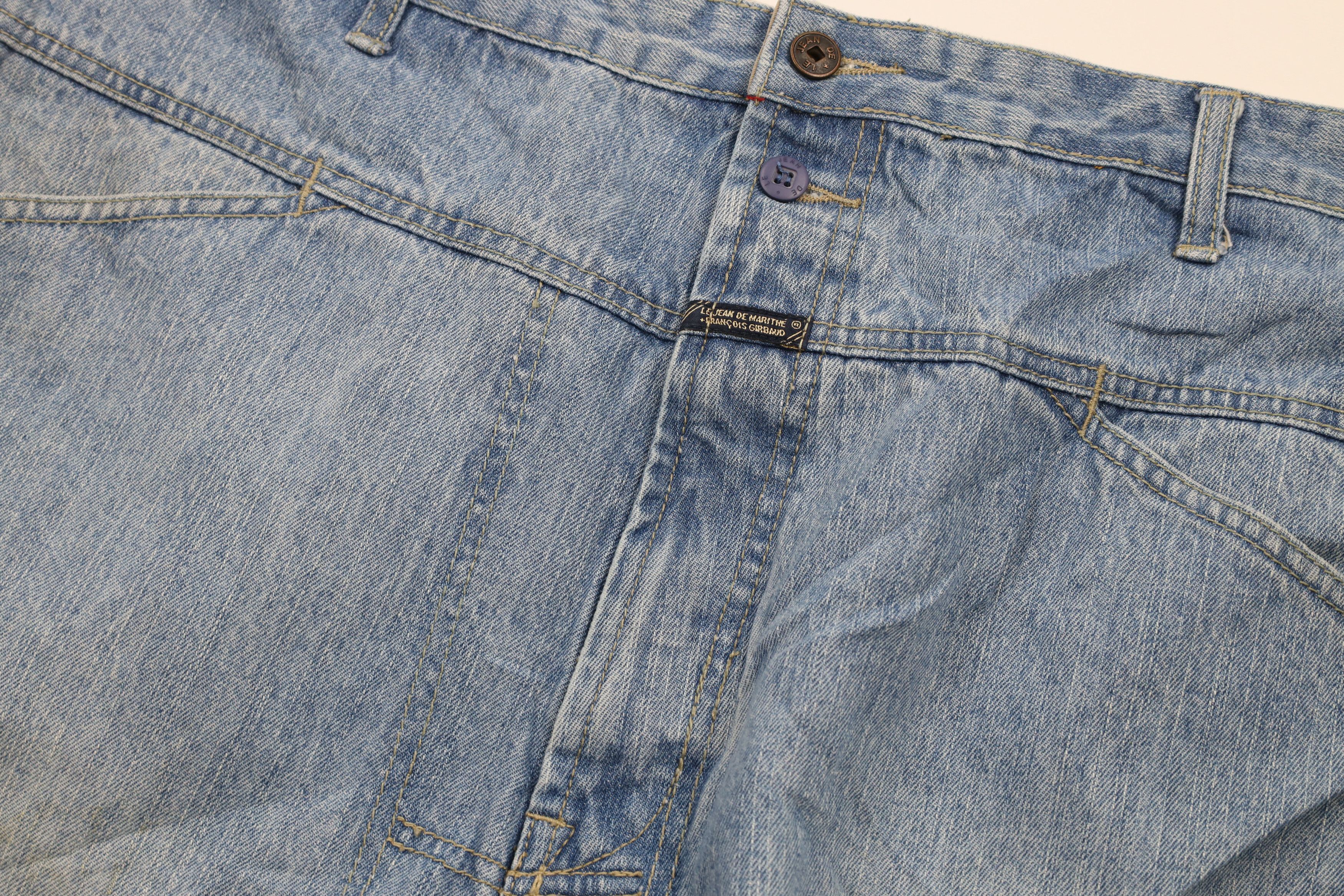 Marithe + Francois Girbaud × Vintage Vintage 90s Marithe Francois Girbaud Spell Out Jeans Blue Size US 42 / EU 58 - 7 Thumbnail