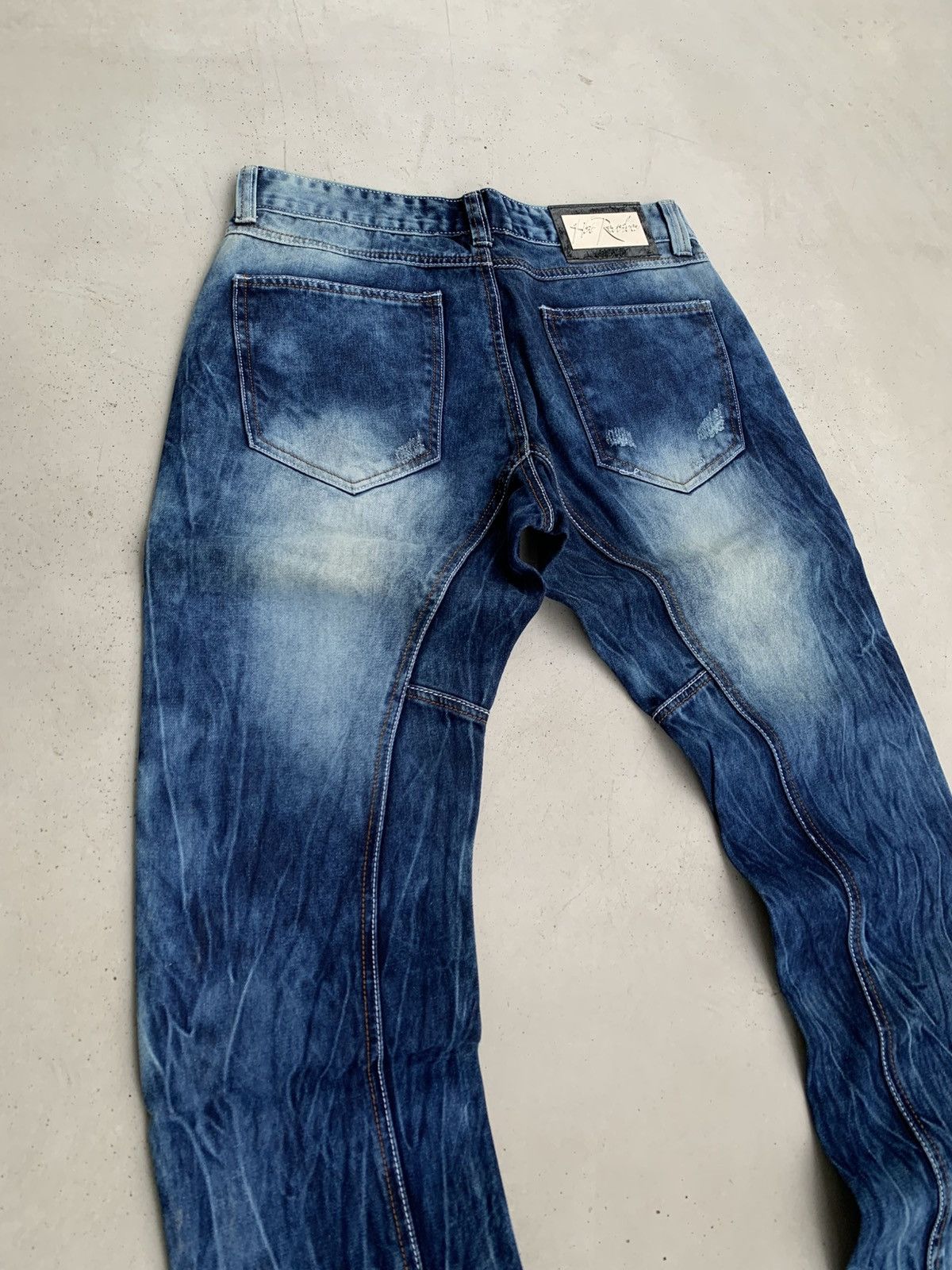 If Six Was Nine Hot Revolver Jeans Vintage Avantgarde Style Denim Rare Size US 32 / EU 48 - 10 Thumbnail