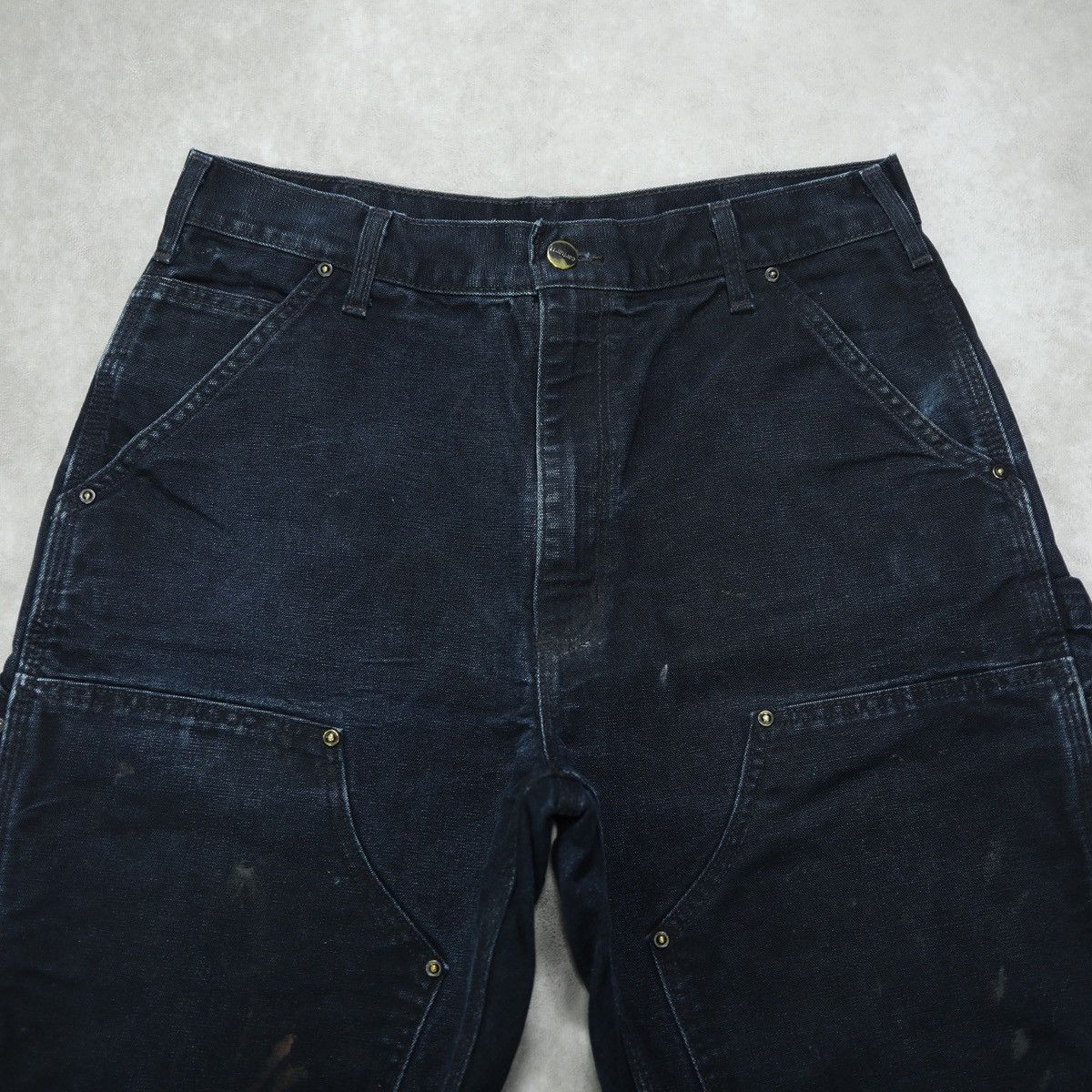 Carhartt RARE Carhartt x Chrysler IFD Faded Black Double Knee Pant Size US 30 / EU 46 - 11 Thumbnail