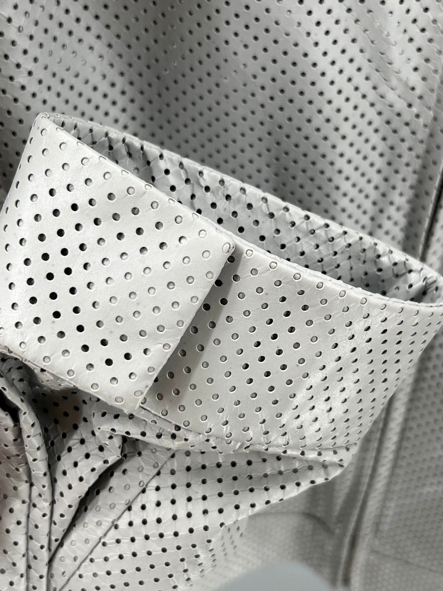 Prada prada men's gray perforated leather jacket Size US M / EU 48-50 / 2 - 3 Thumbnail