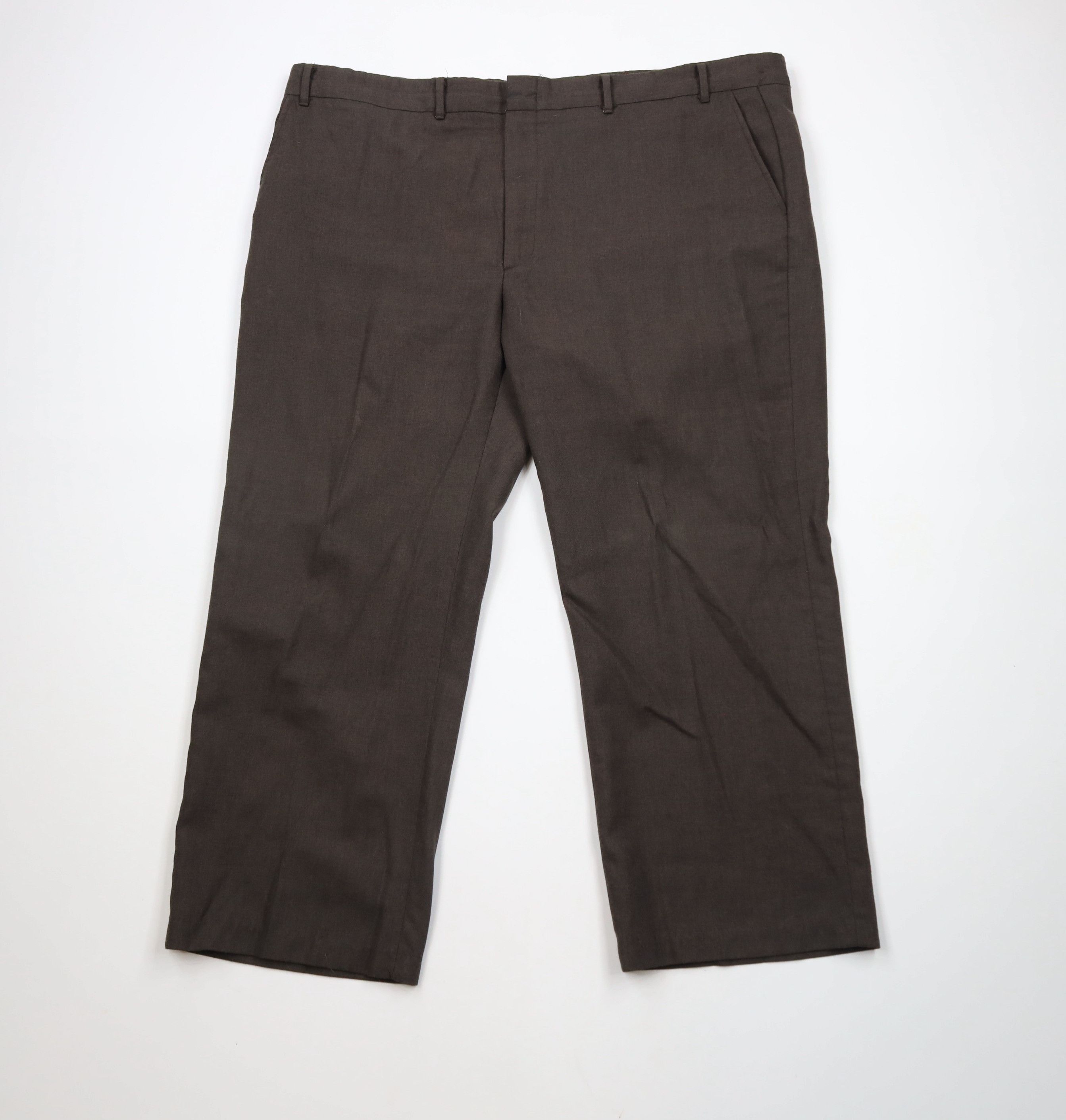 Vintage Vintage 70s Streetwear Leg Chino Pants Trousers Brown USA Size US 44 / EU 60 - 1 Thumbnail