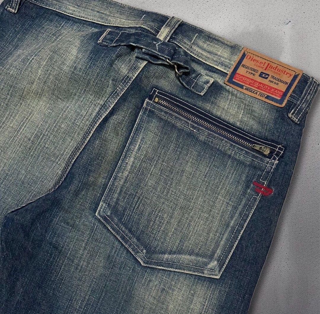 Diesel × Jean × Vintage Y2K Diesel Relaxed Double Thigh Front Pocket Jeans Size US 34 / EU 50 - 7 Thumbnail