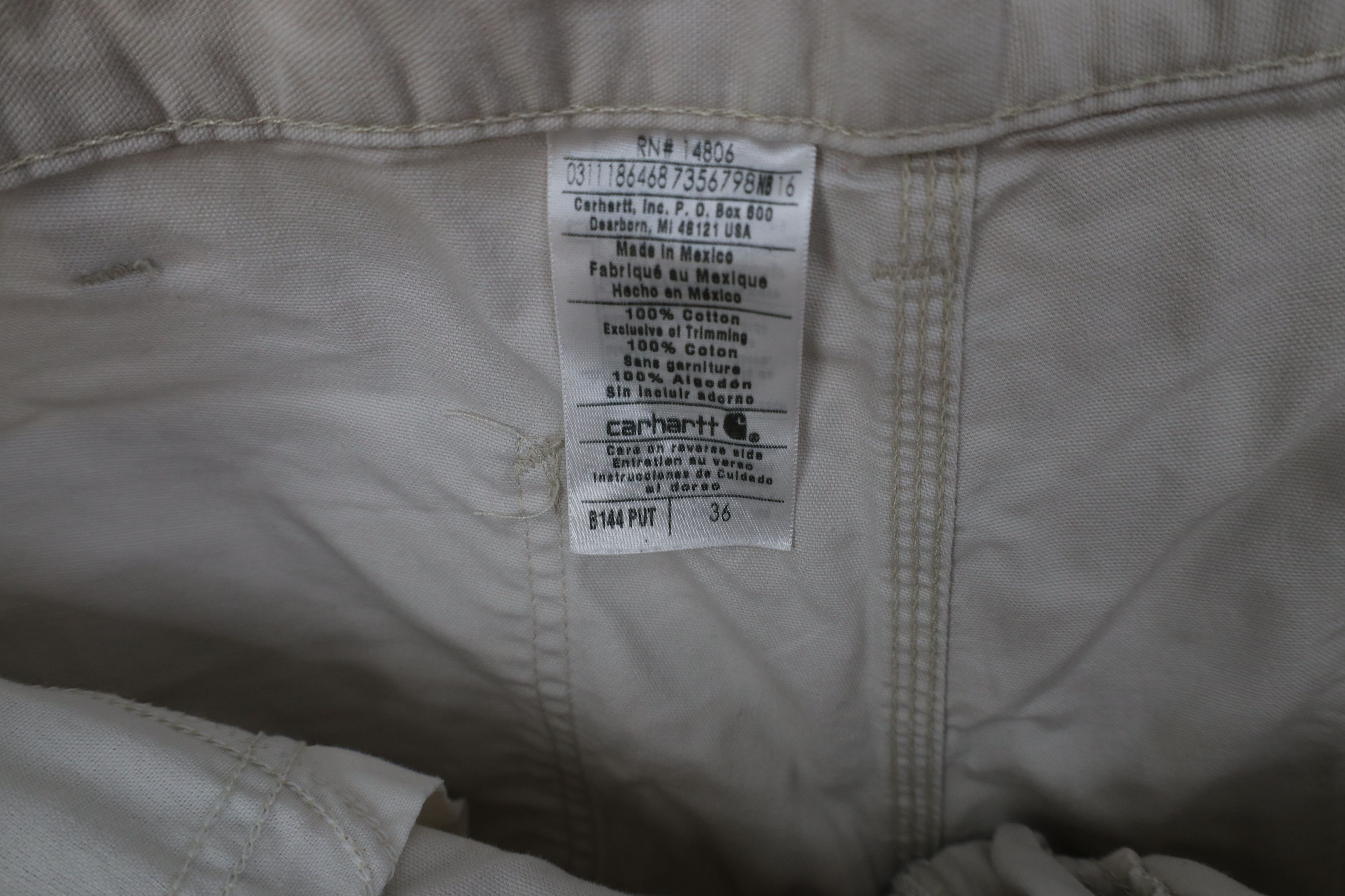 Carhartt Vintage Y2K Carhartt Above Knee Relaxed Fit Shorts Putty Size US 36 / EU 52 - 9 Thumbnail