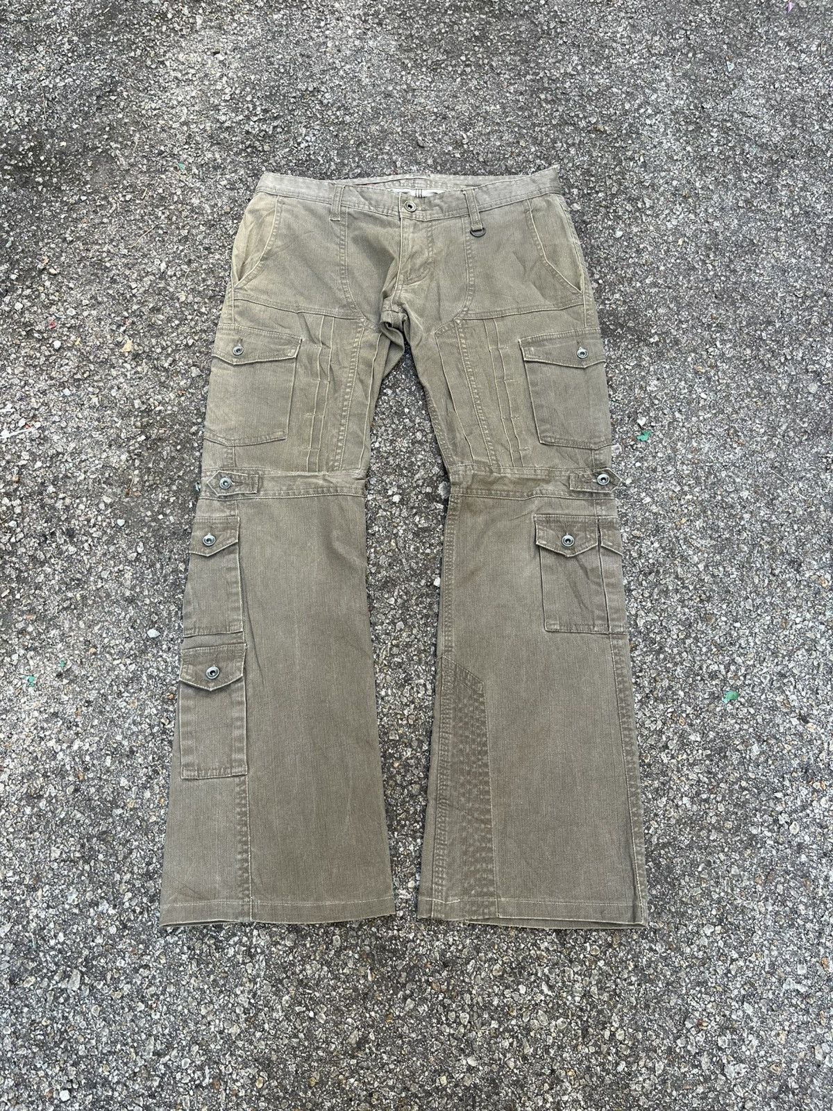 パンツ NICOLE multi pockets flare cargo pants Nicole Club For Men Hybrid Cargo Multi Pocket Flare pant