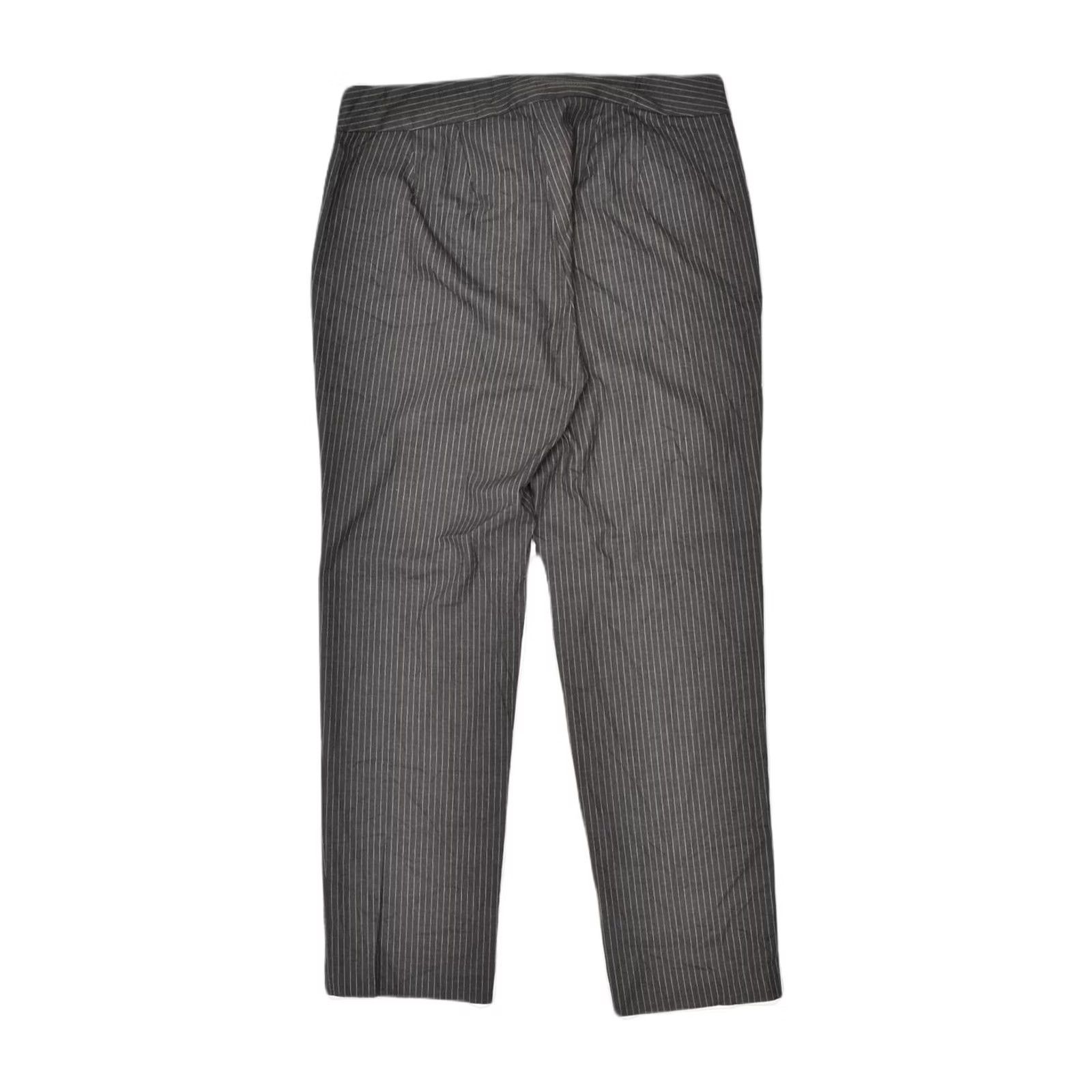 Chaps CHAPS Womens Slim Suit Trousers Grey Striped Classic US 10 L30 W26 Size 36" / US 14 / IT 50 - 2 Thumbnail
